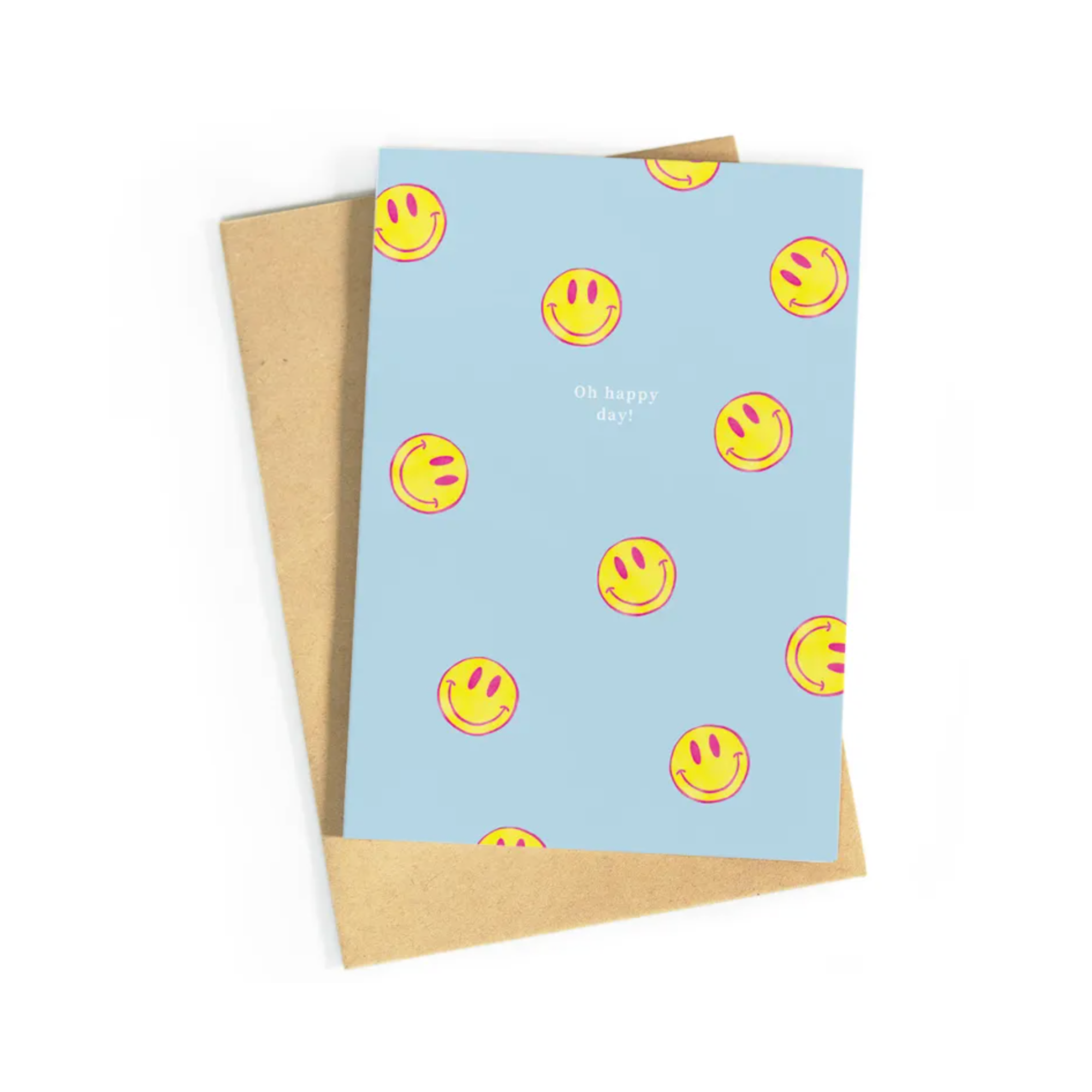 Oh Happy Day Wenskaart Blue