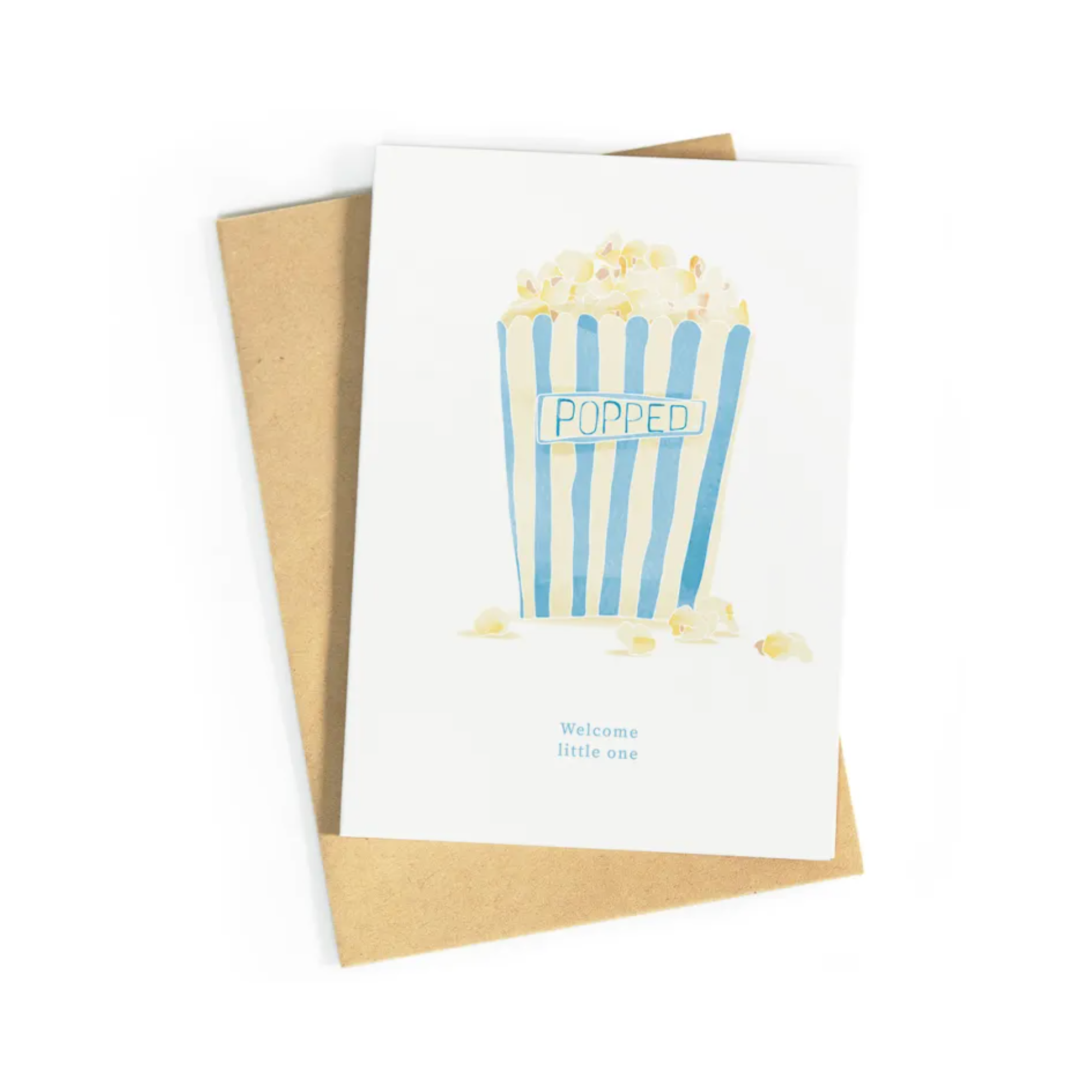 Popped Blue Wenskaart