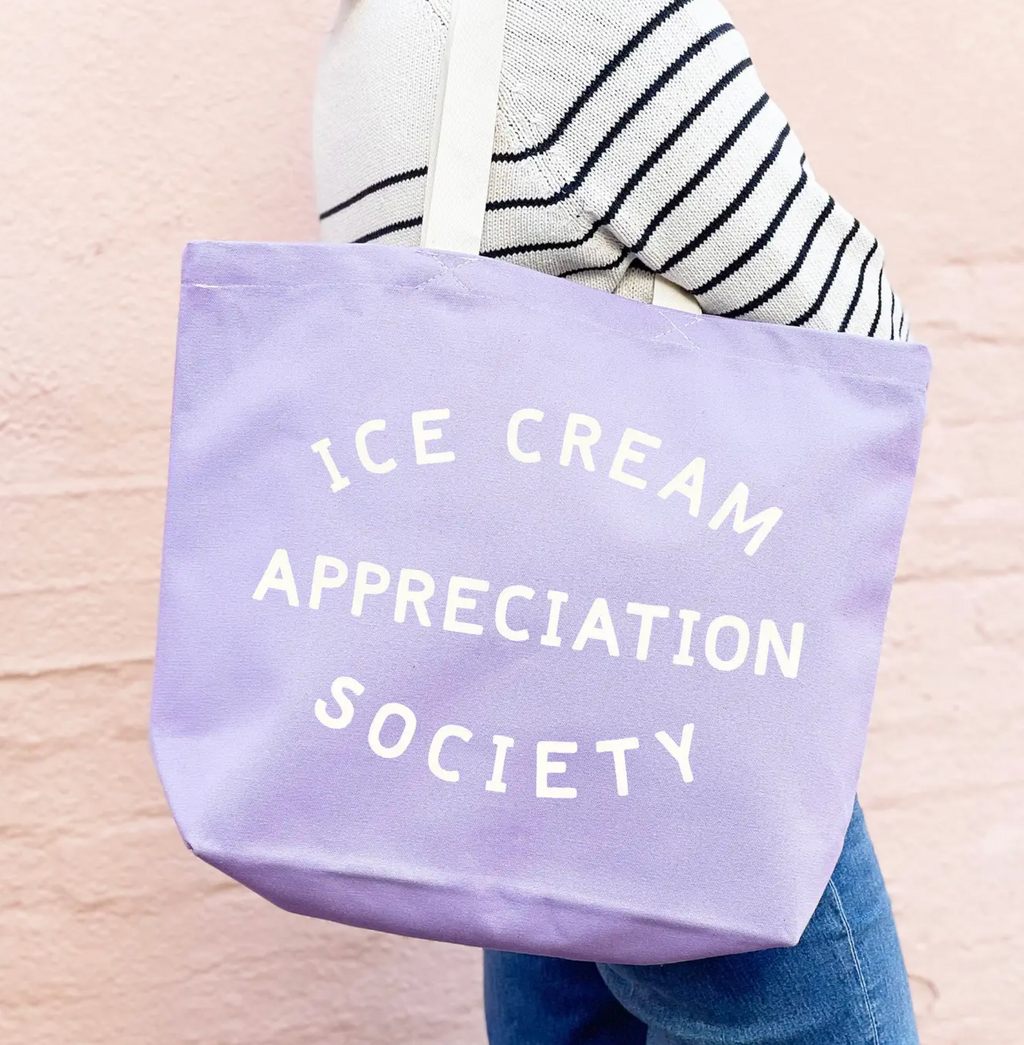Ice Cream Totebag Lavendel