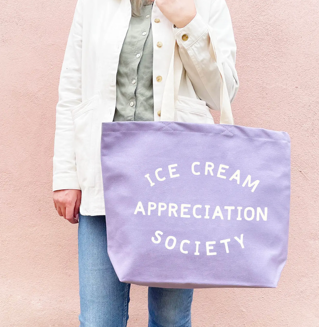 Ice Cream Totebag Lavendel