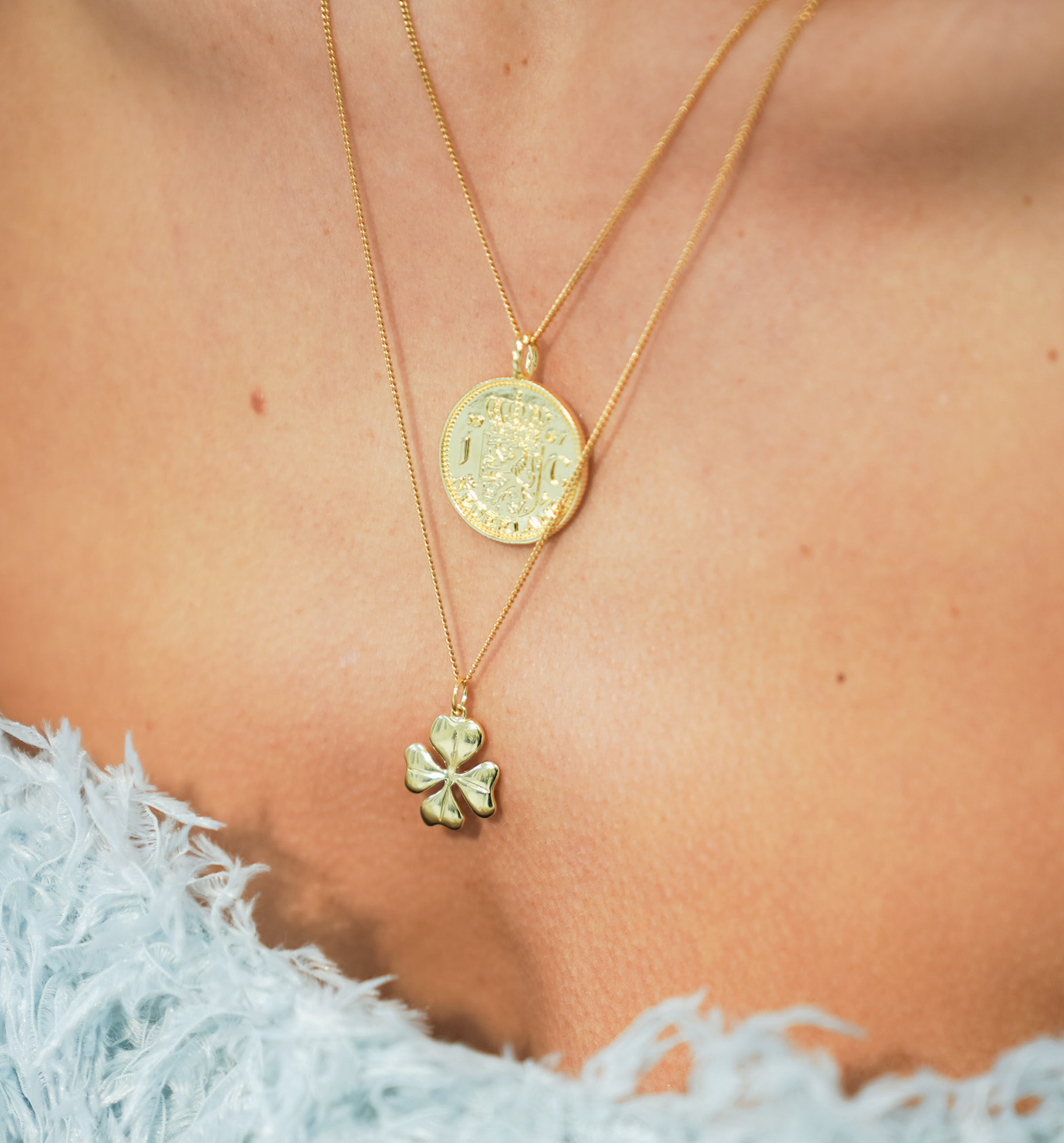 Fortunate Coin Charm Goldplated