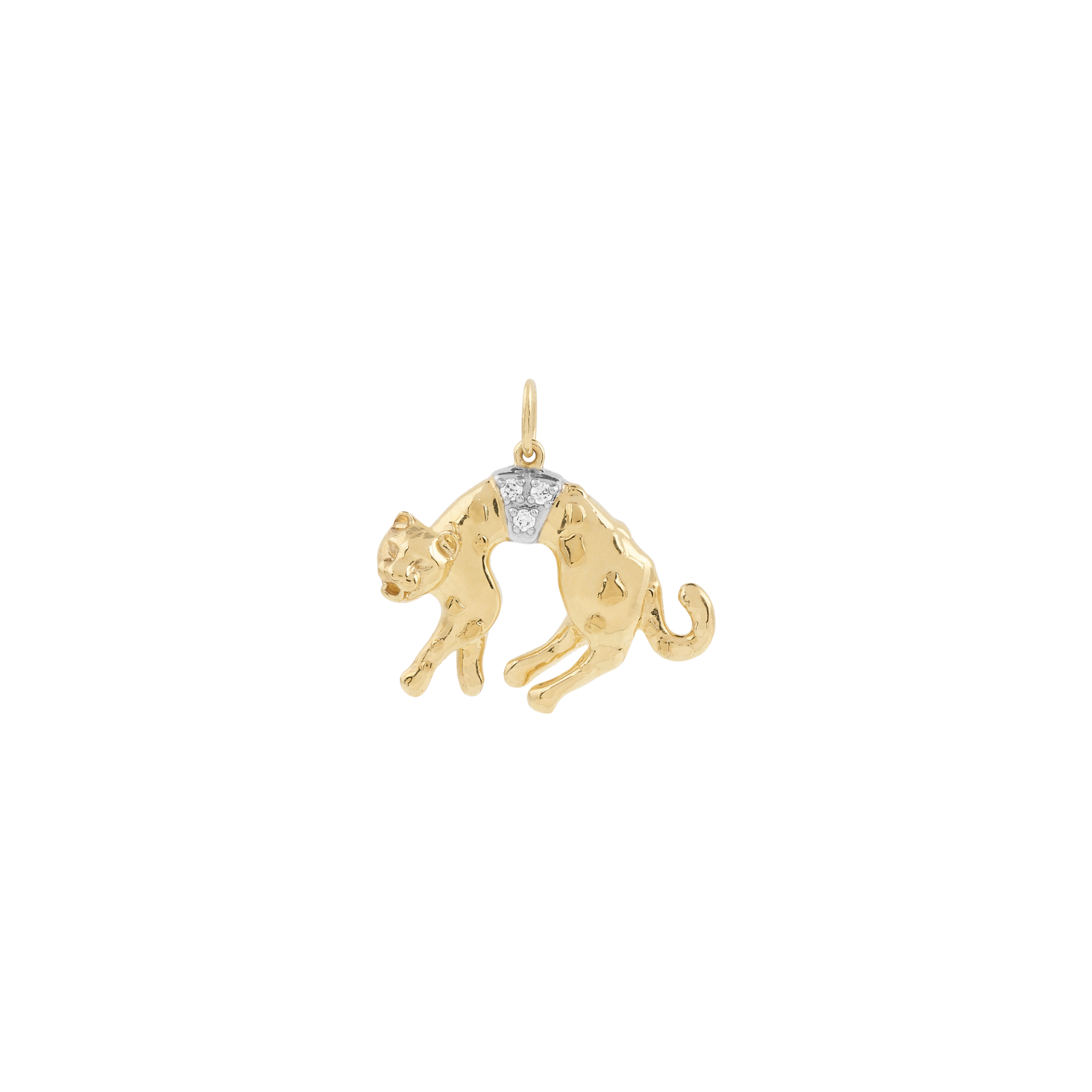 Show Cat Charm Goldplated