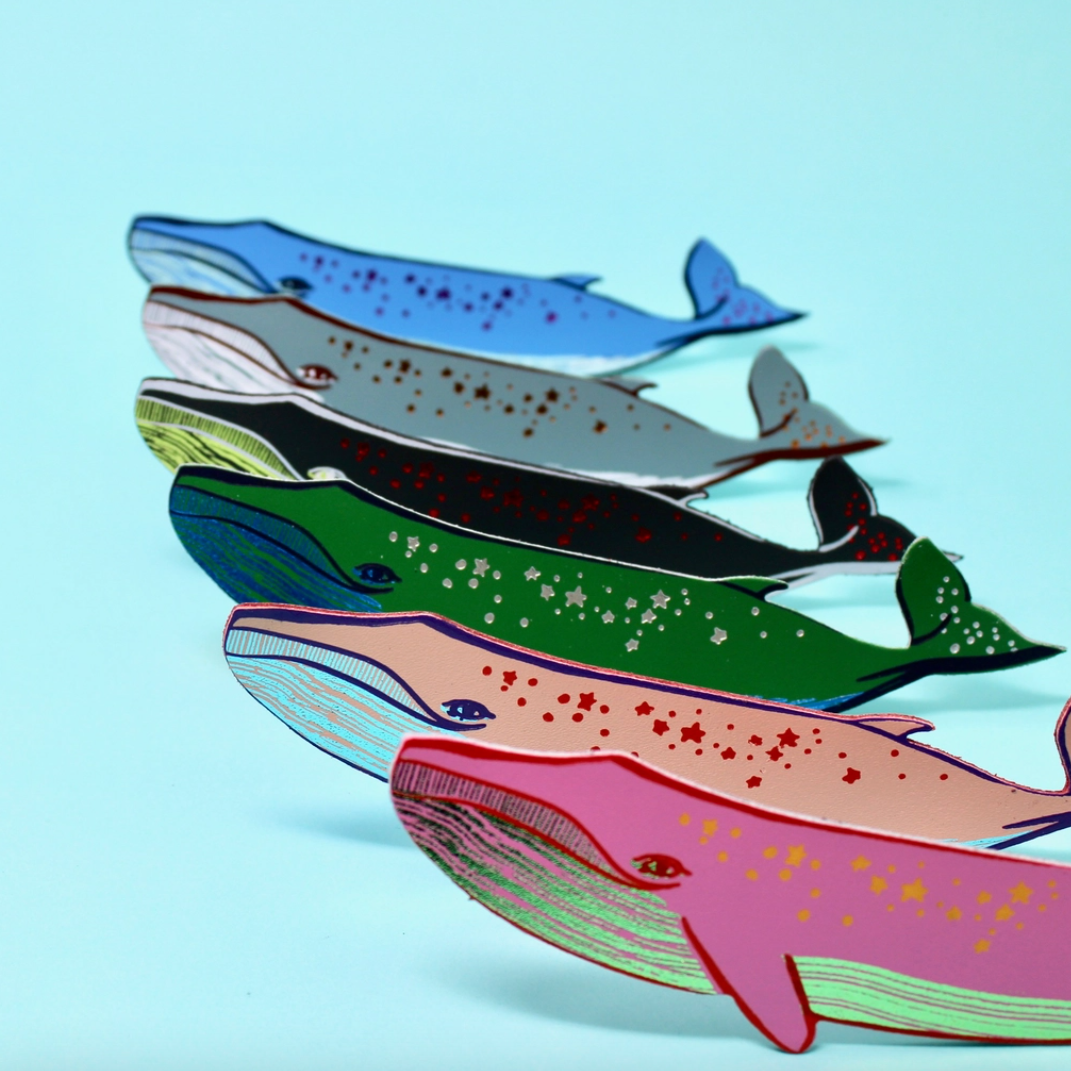 Walvis 'Sale With Me' Bladwijzer Blauw