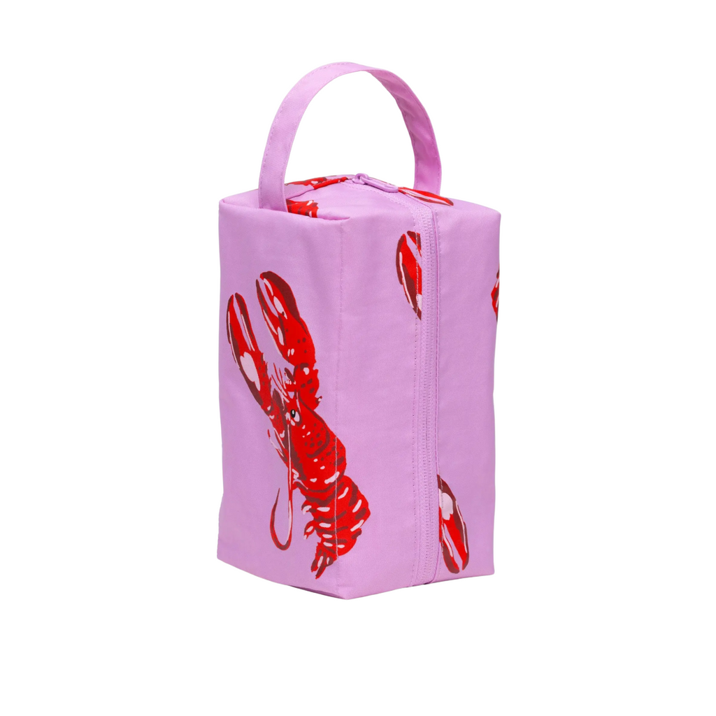 Dopp Kit Pink Lobster
