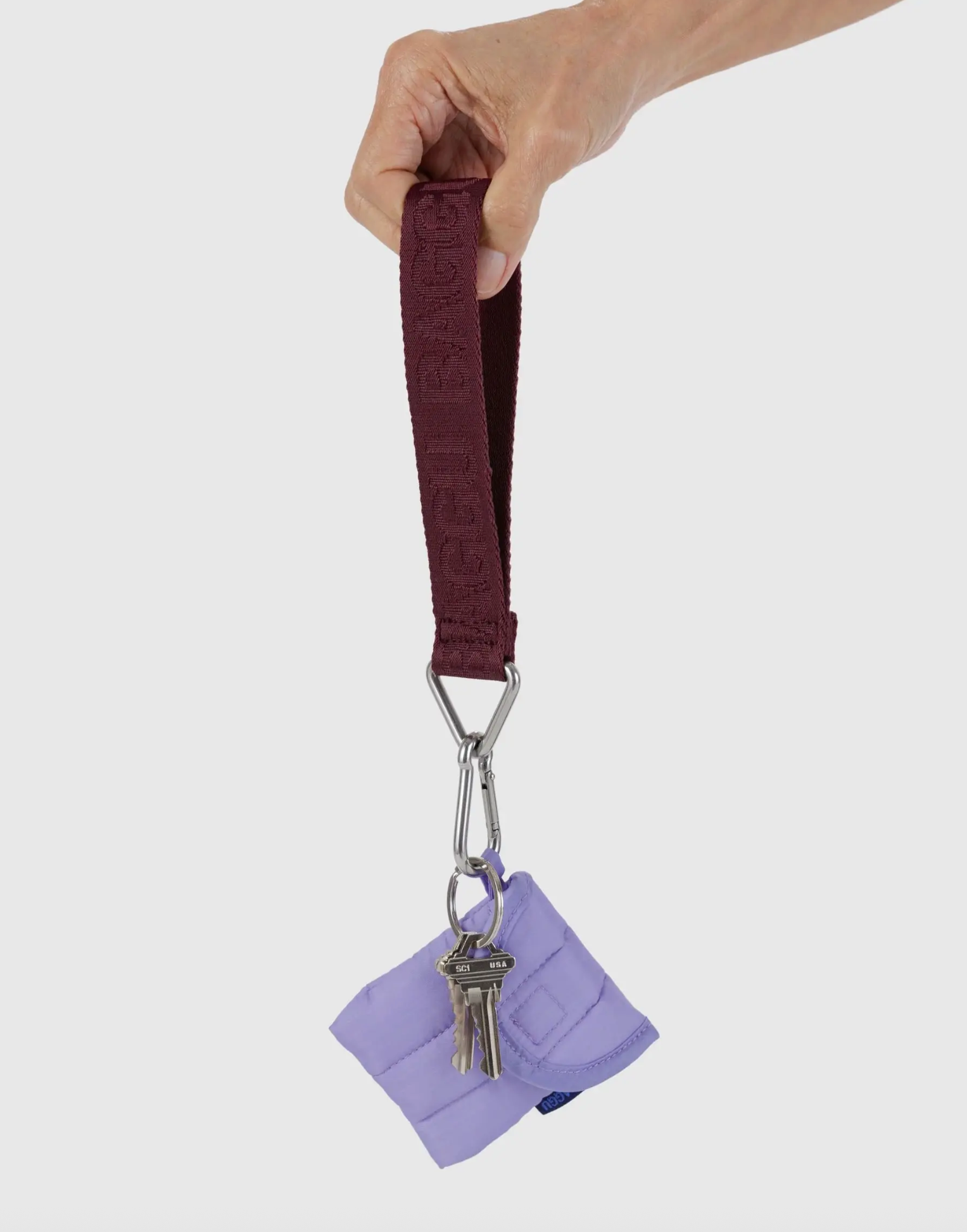 Baggu Logo Sleutelhanger Mahogany