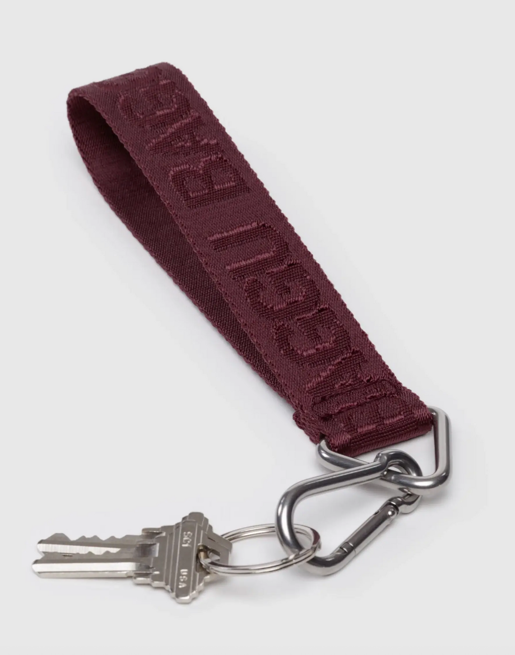 Baggu Logo Sleutelhanger Mahogany