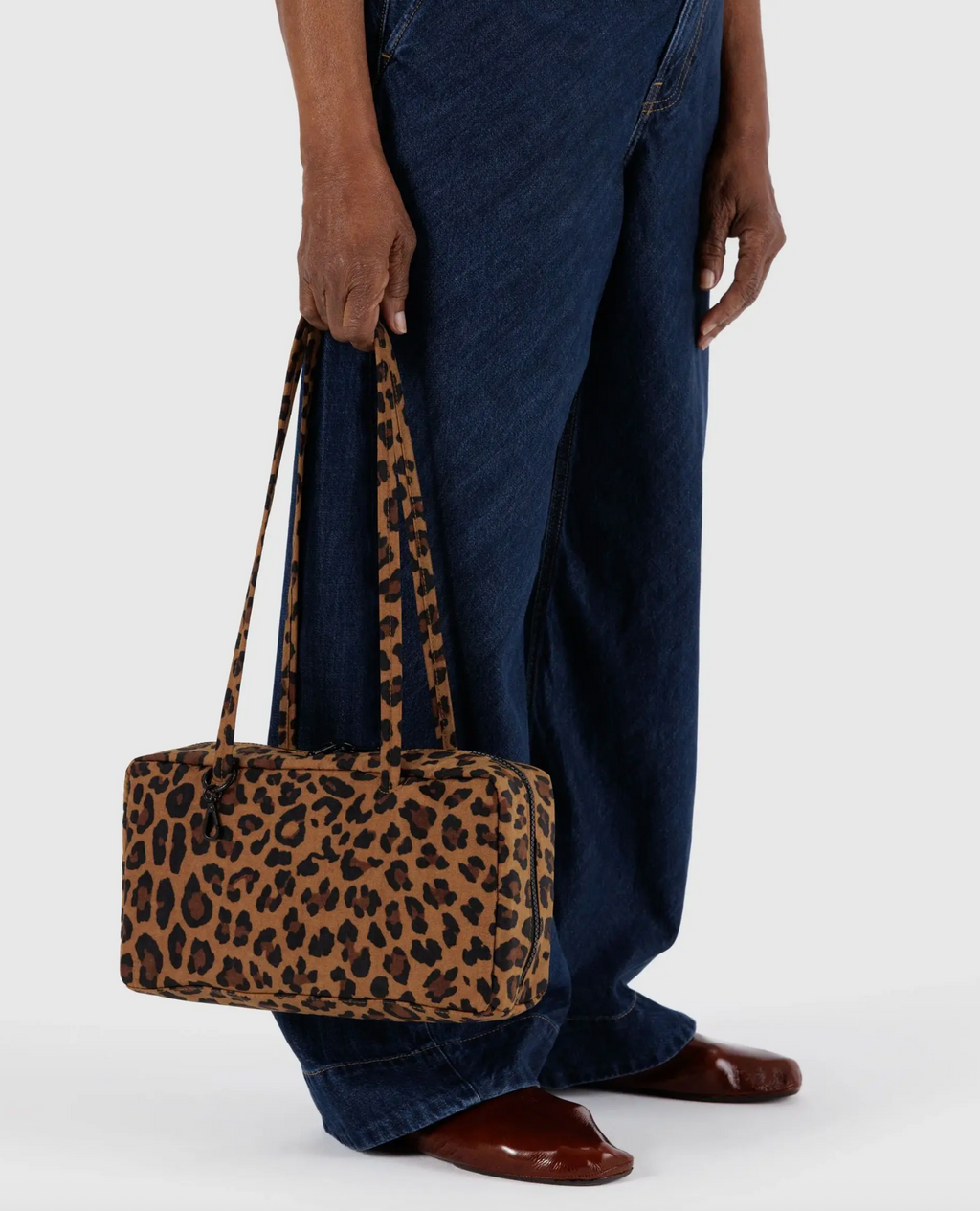 Nylon Bowler Bag Leopard