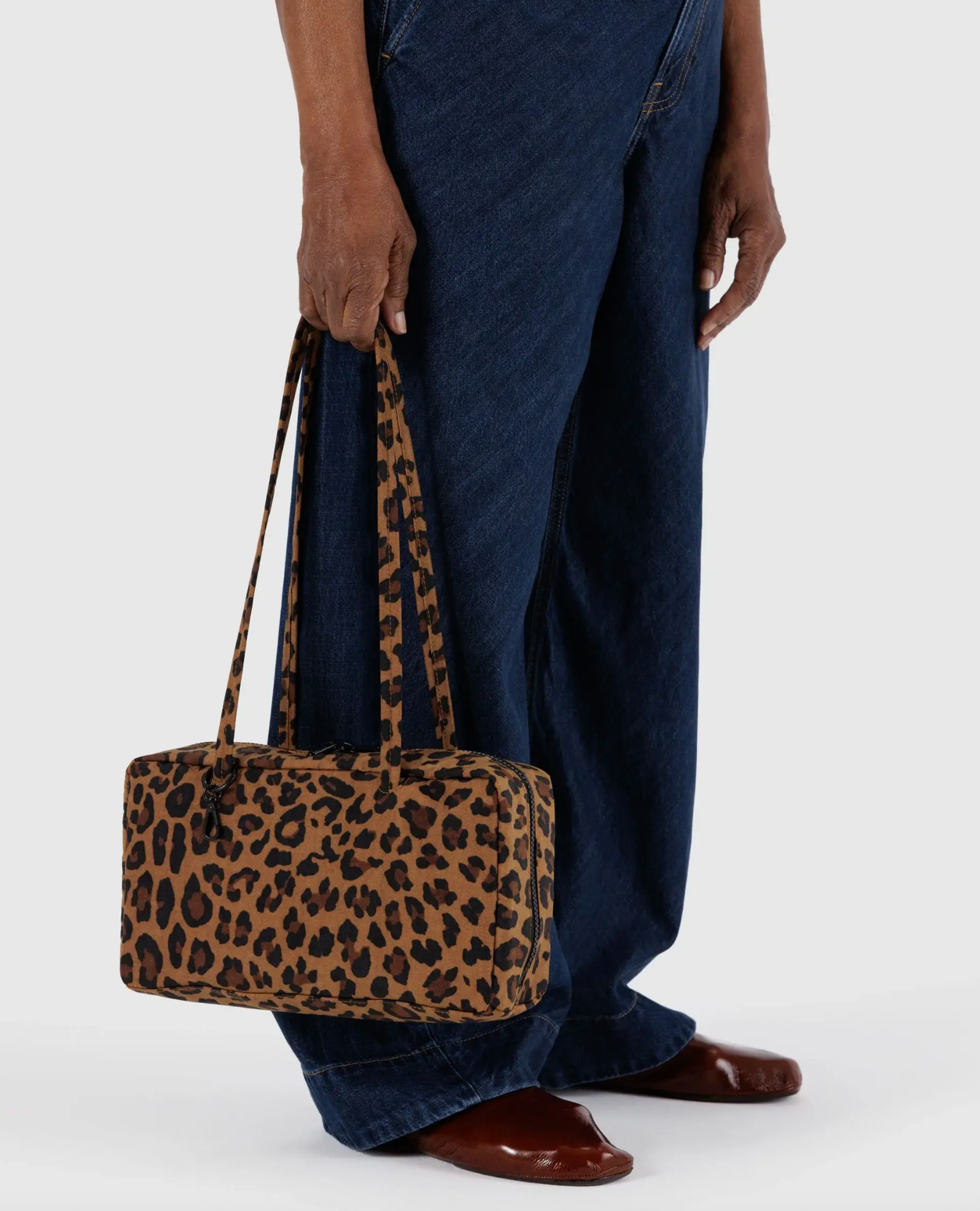 Nylon Bowler Bag Leopard