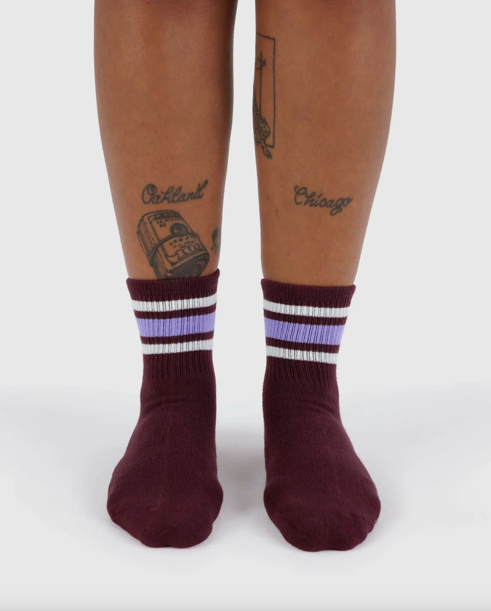 Ribbed Socks Mahogany