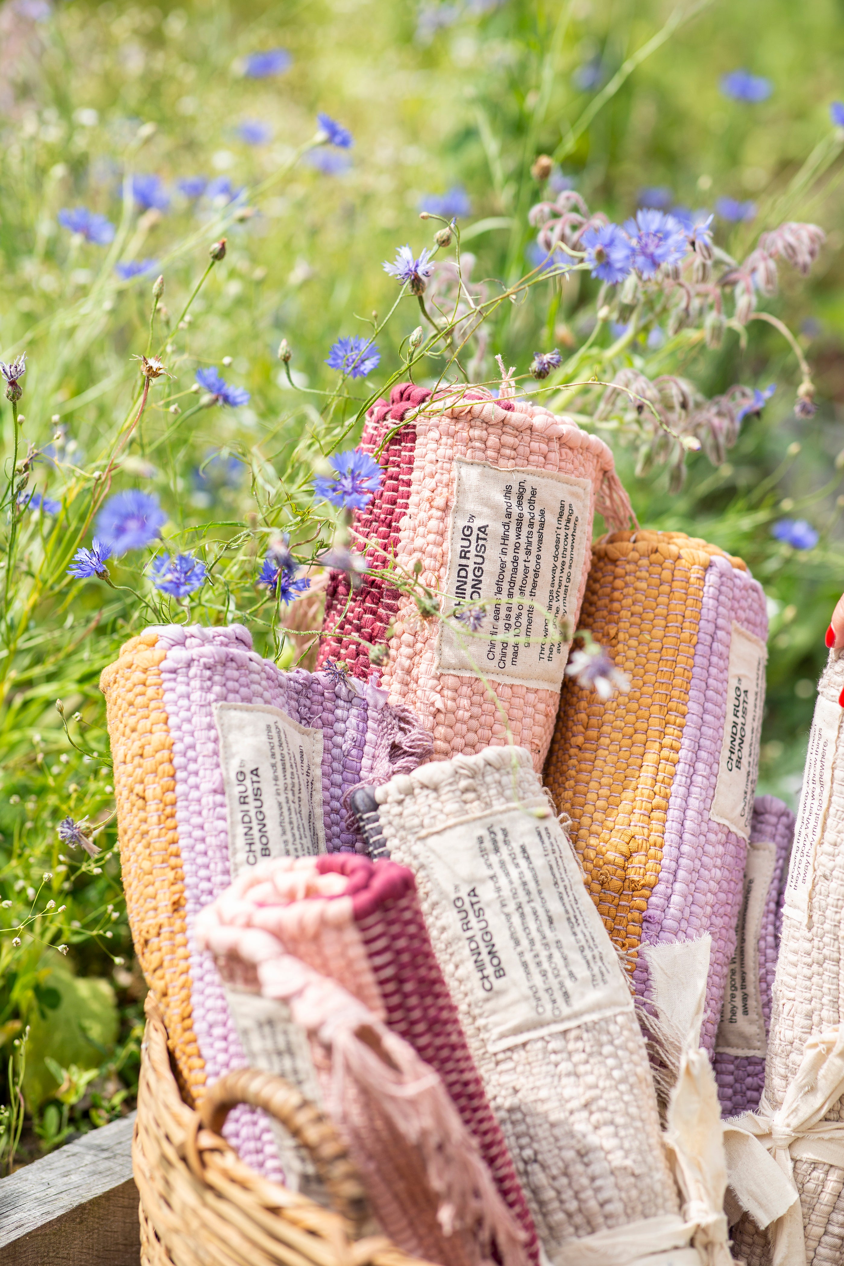 Chindi Tapijt Lilac/Golden