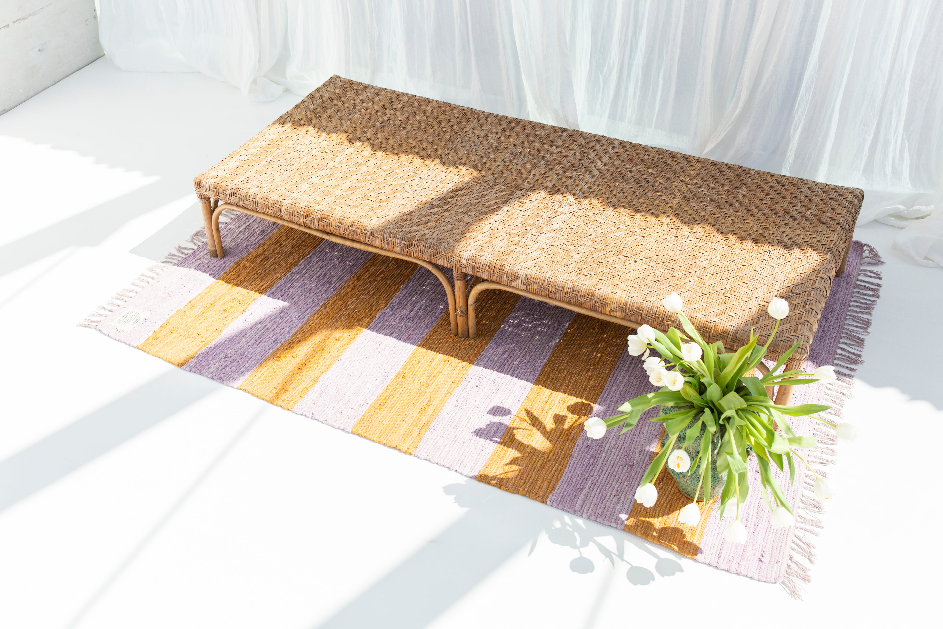 Chindi Tapijt Lilac/Golden