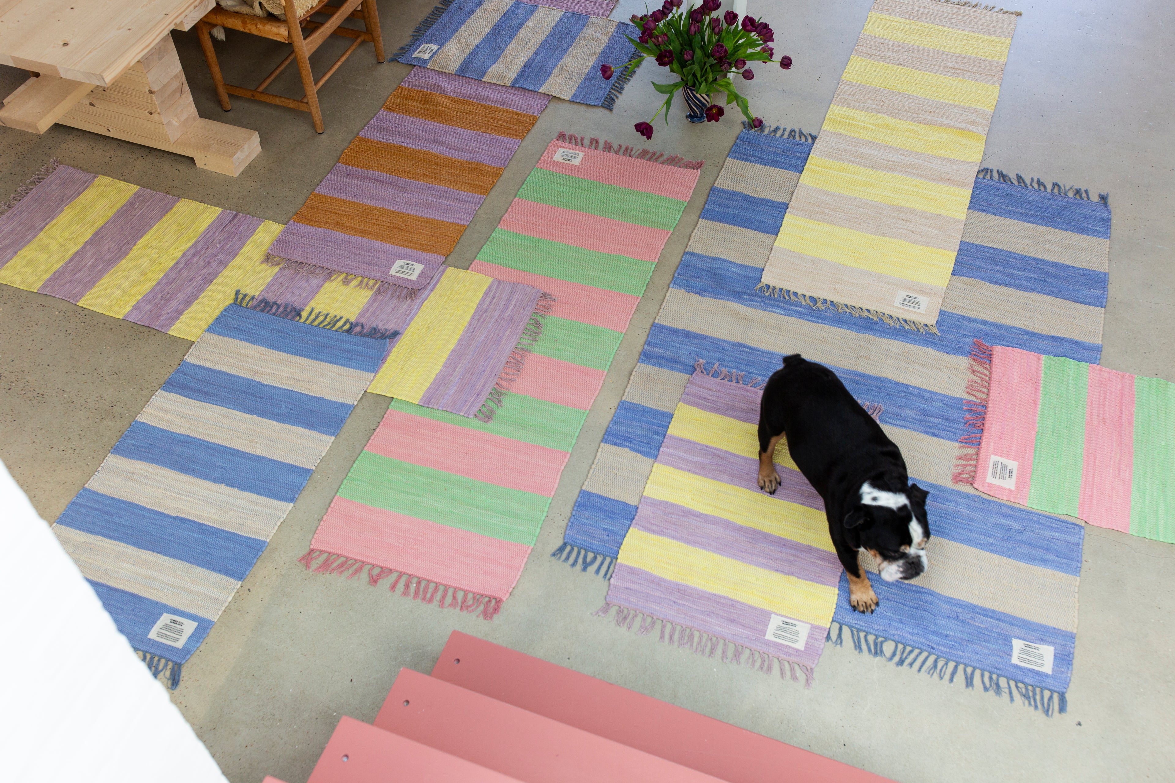 Chindi Tapijt Lilac/Golden