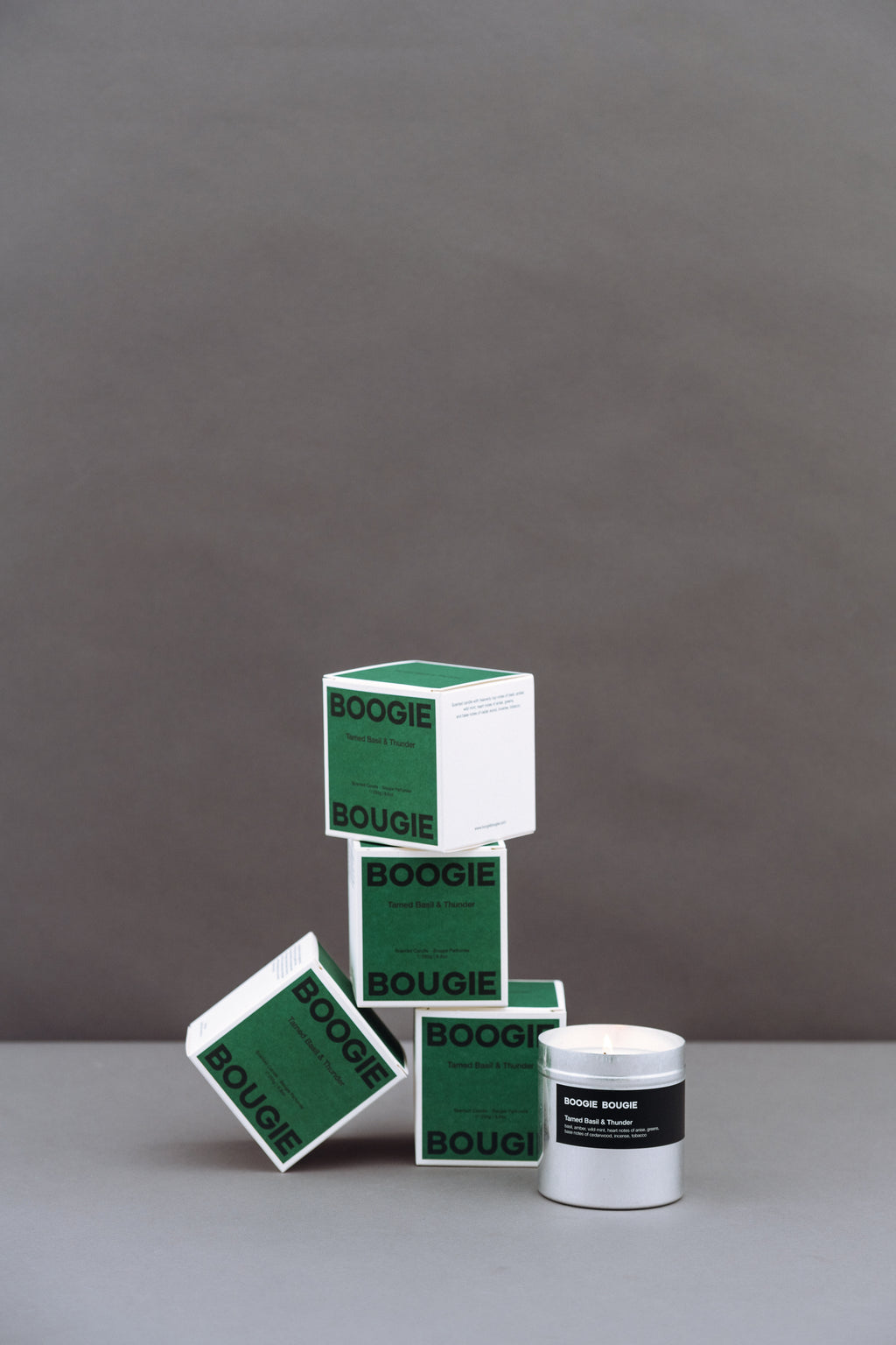 Geurkaars Tamed Basil & Thunder