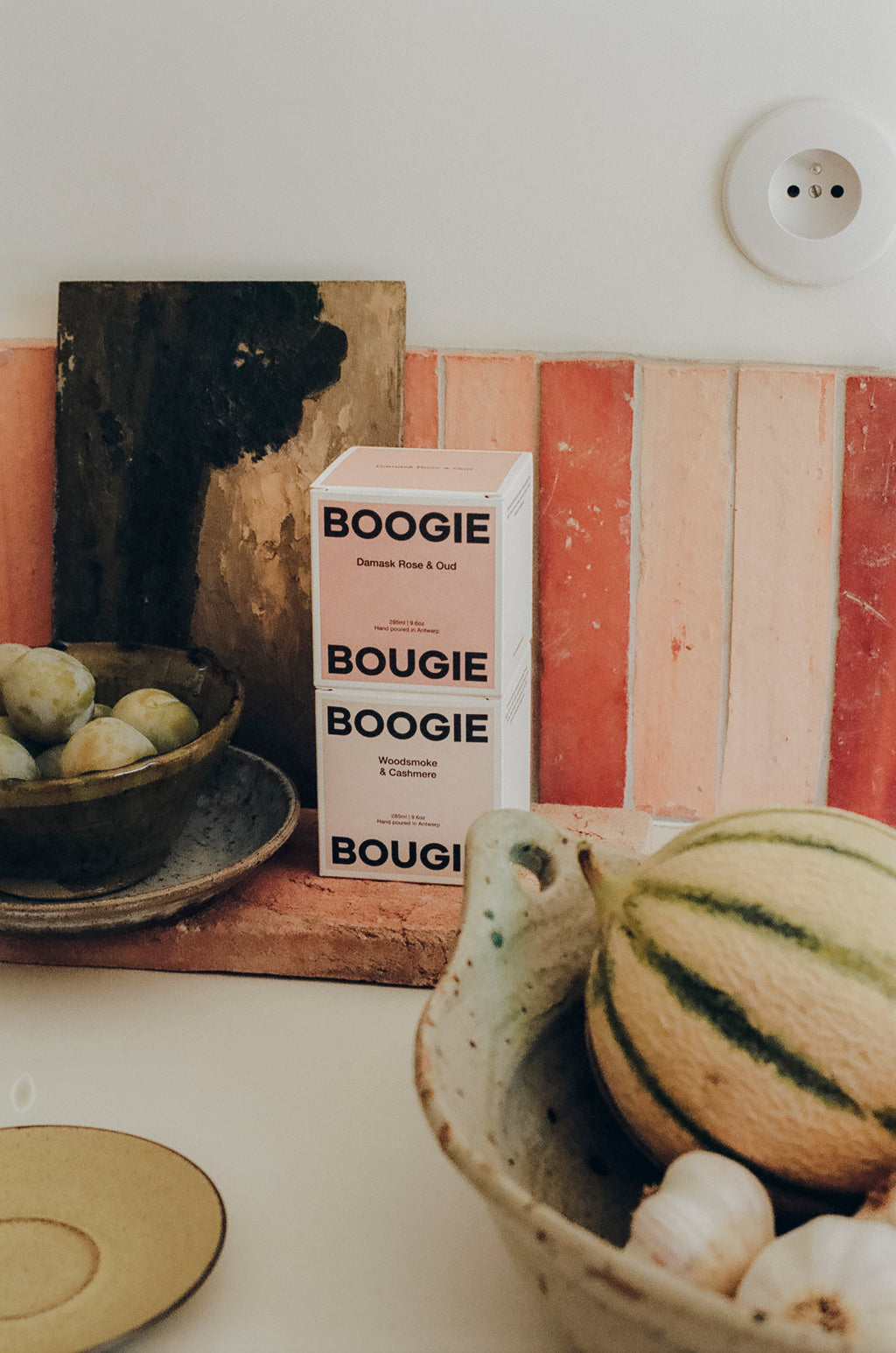 Geurkaars Woodsmoke & Cashmere