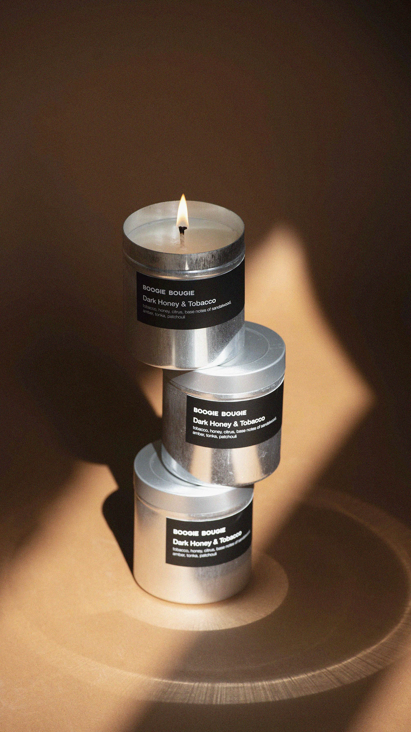 Geurkaars Dark Honey & Tobacco