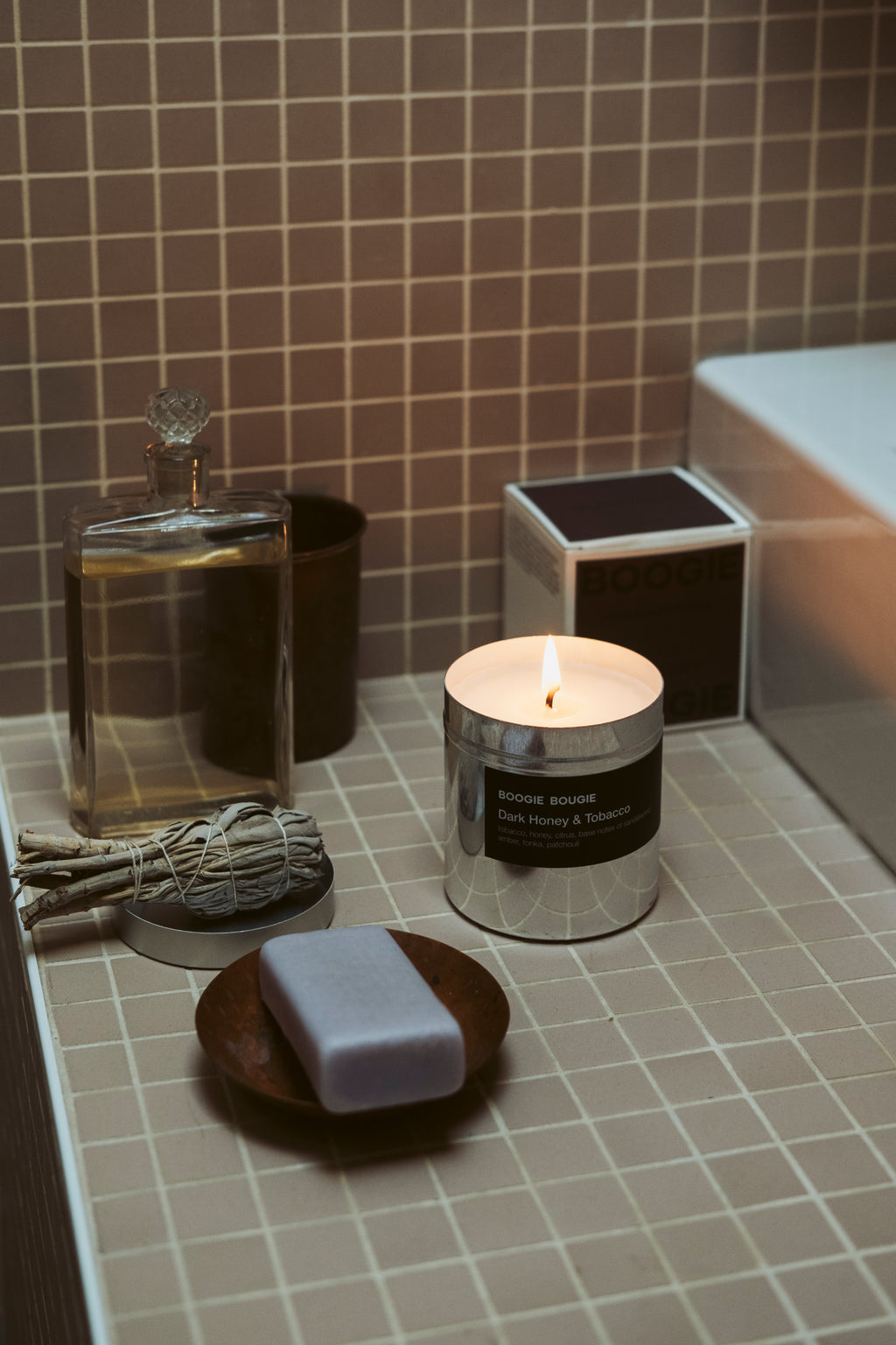 Geurkaars Dark Honey & Tobacco