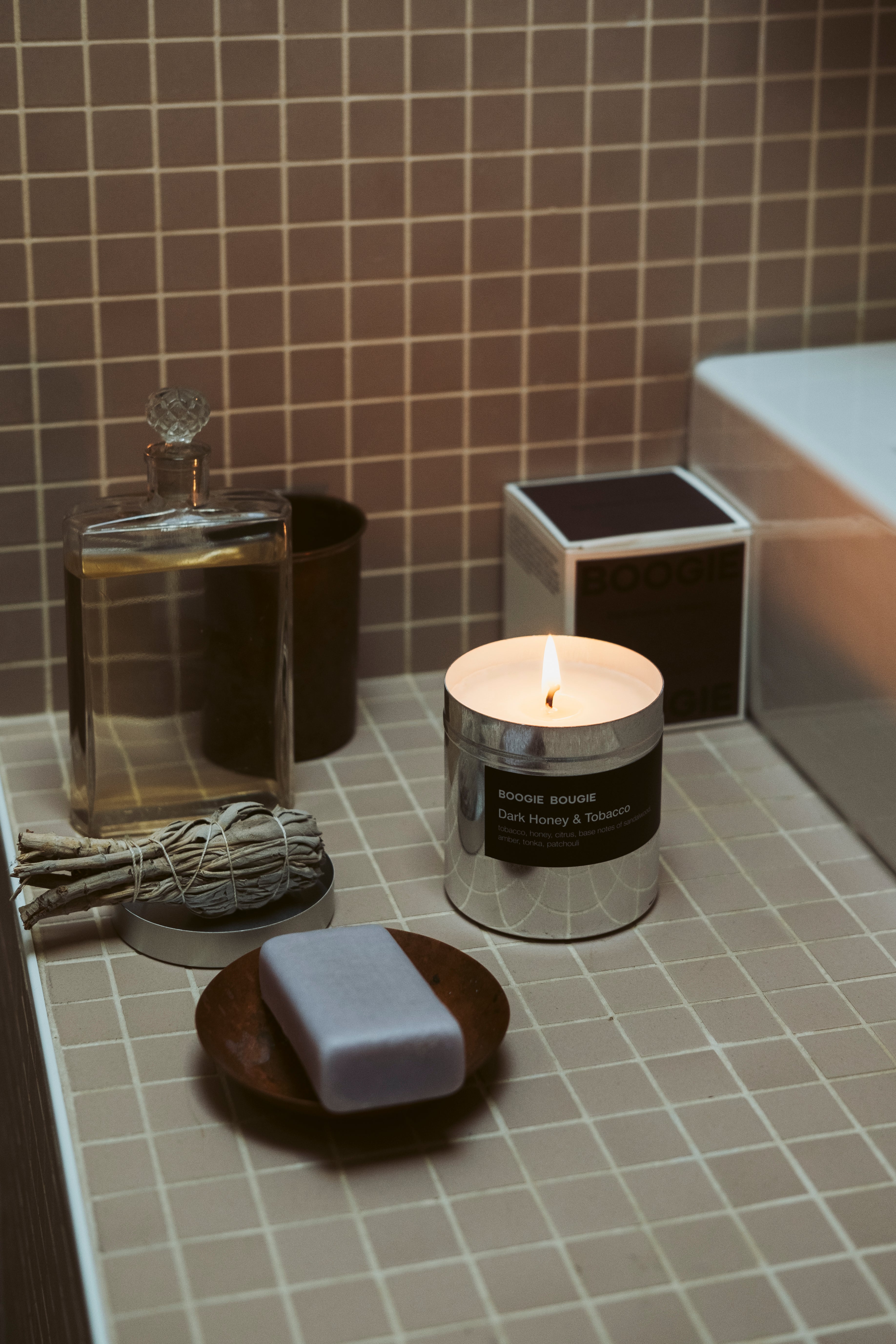 Geurkaars Dark Honey & Tobacco