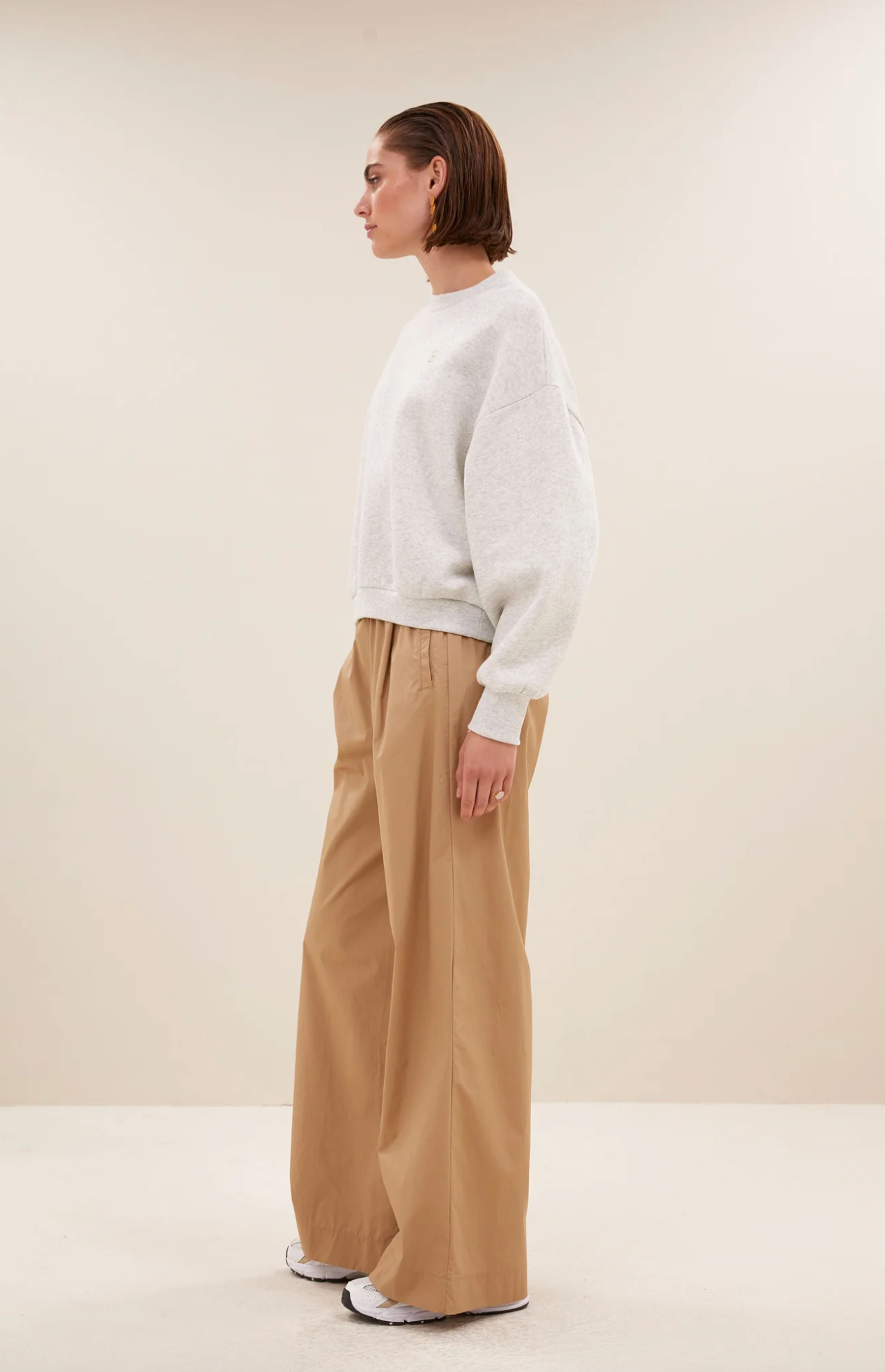 Bibi Logo Sweater Light Grey