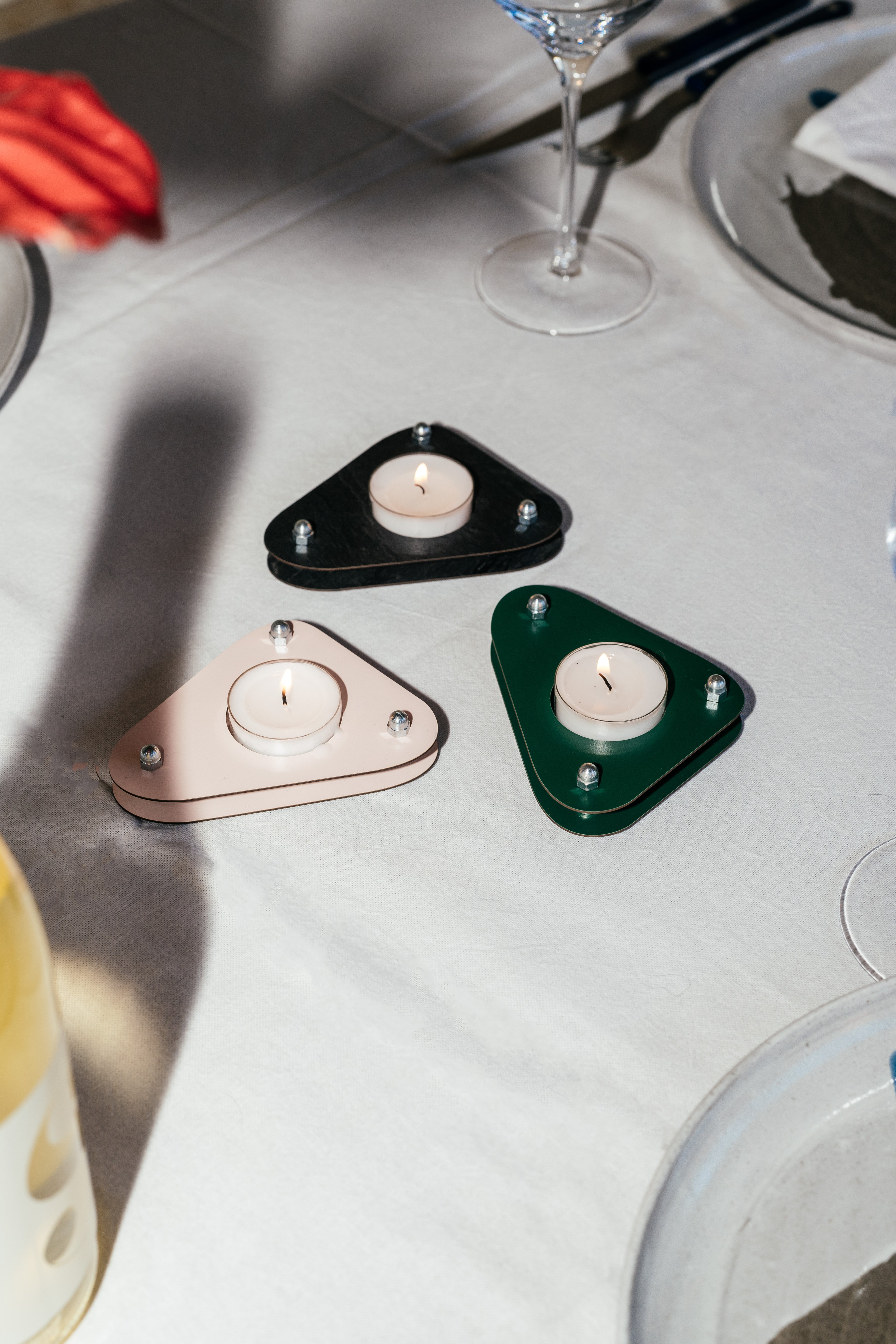 Theelichthouder Caro Pink