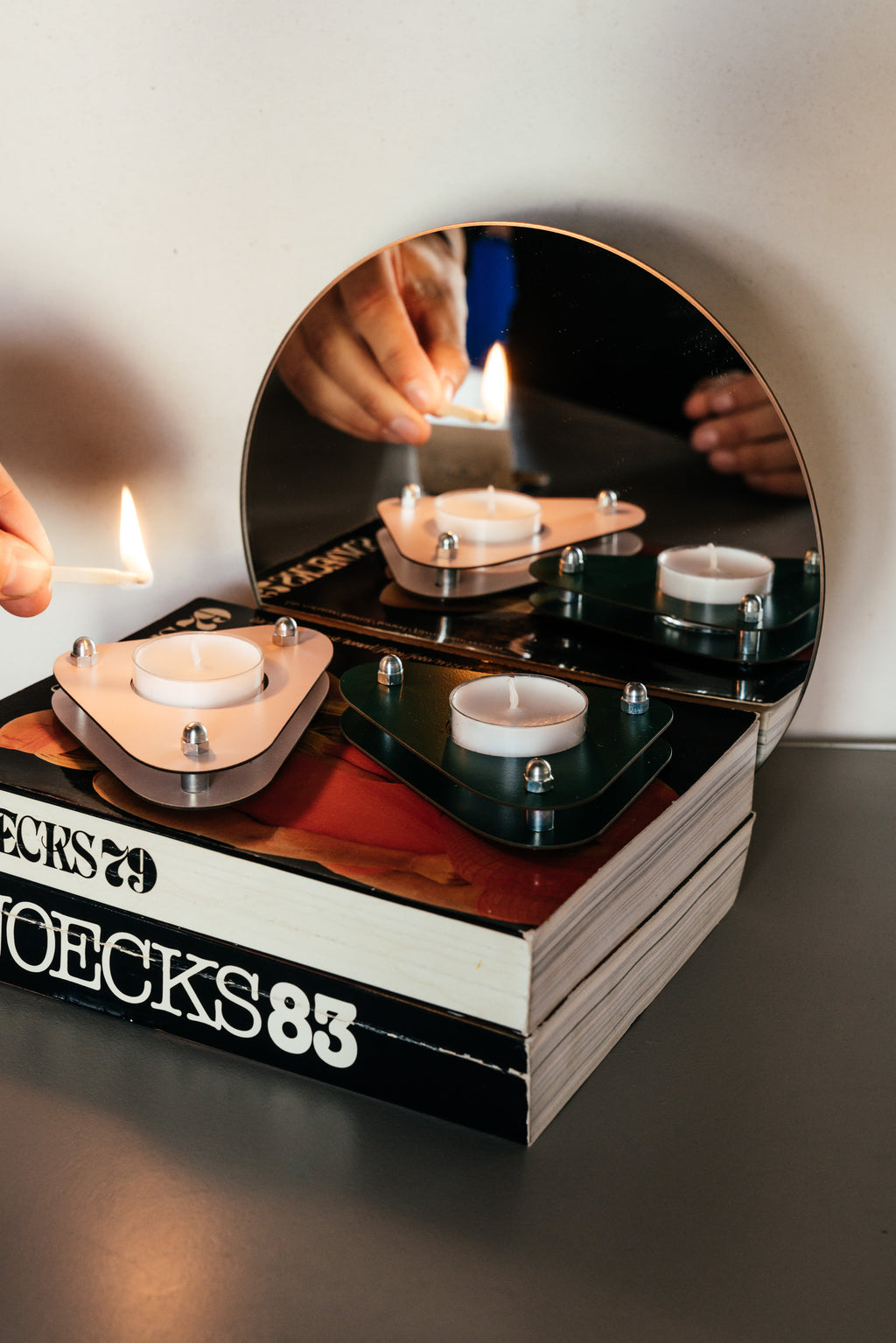 Theelichthouder Rudi Green