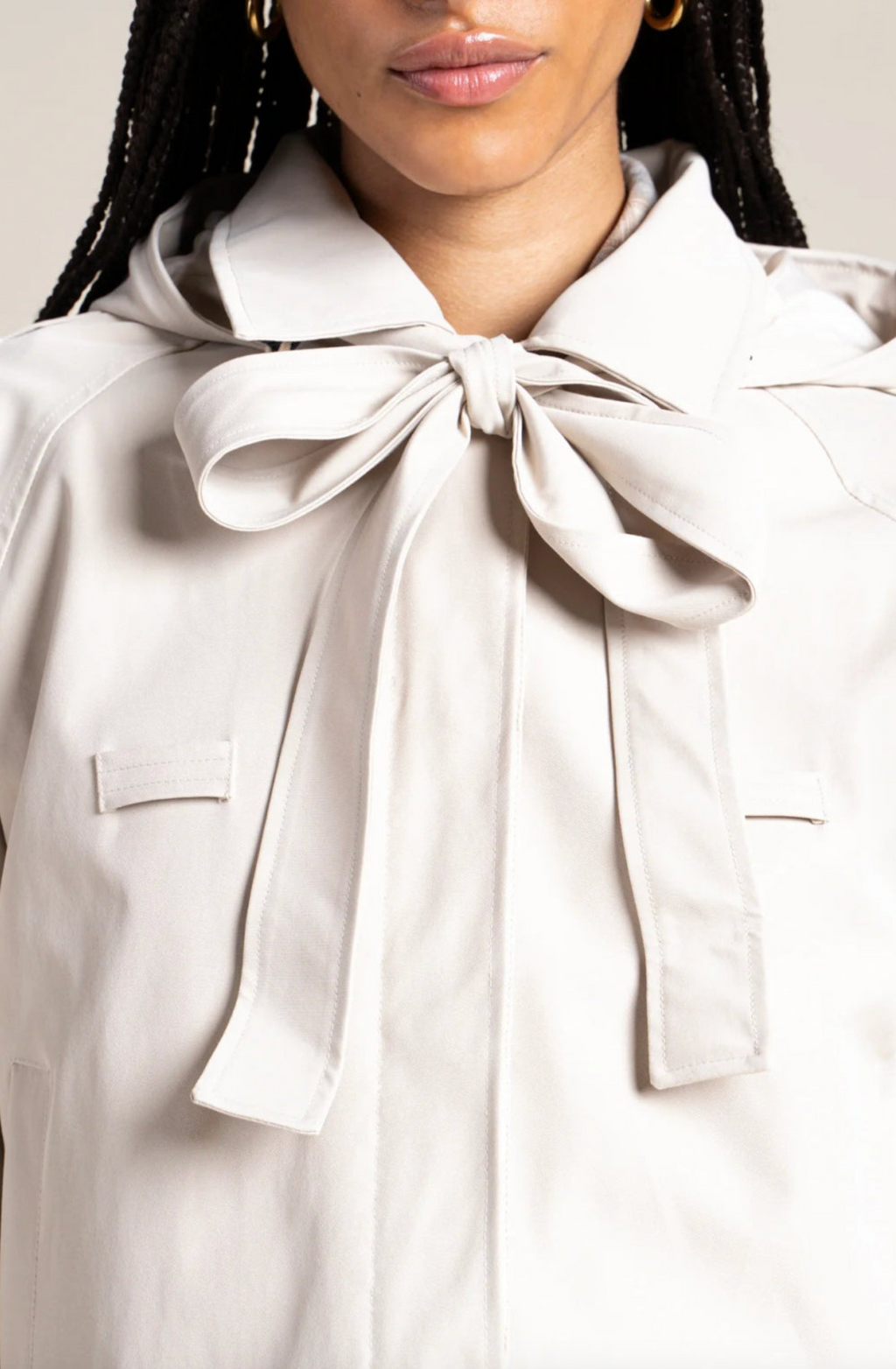 Turlerie Trenchcoat Ecru