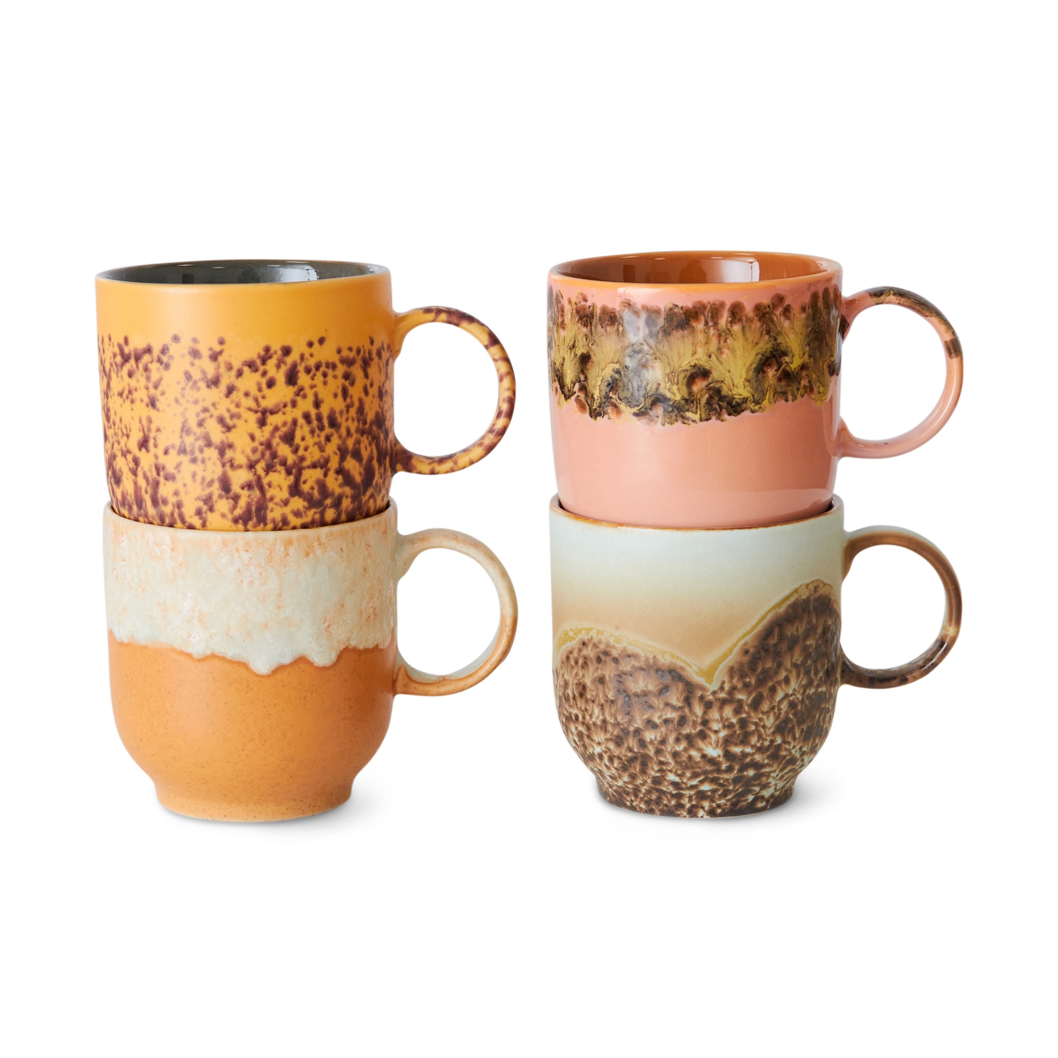 70s Café Mugs Cape Set