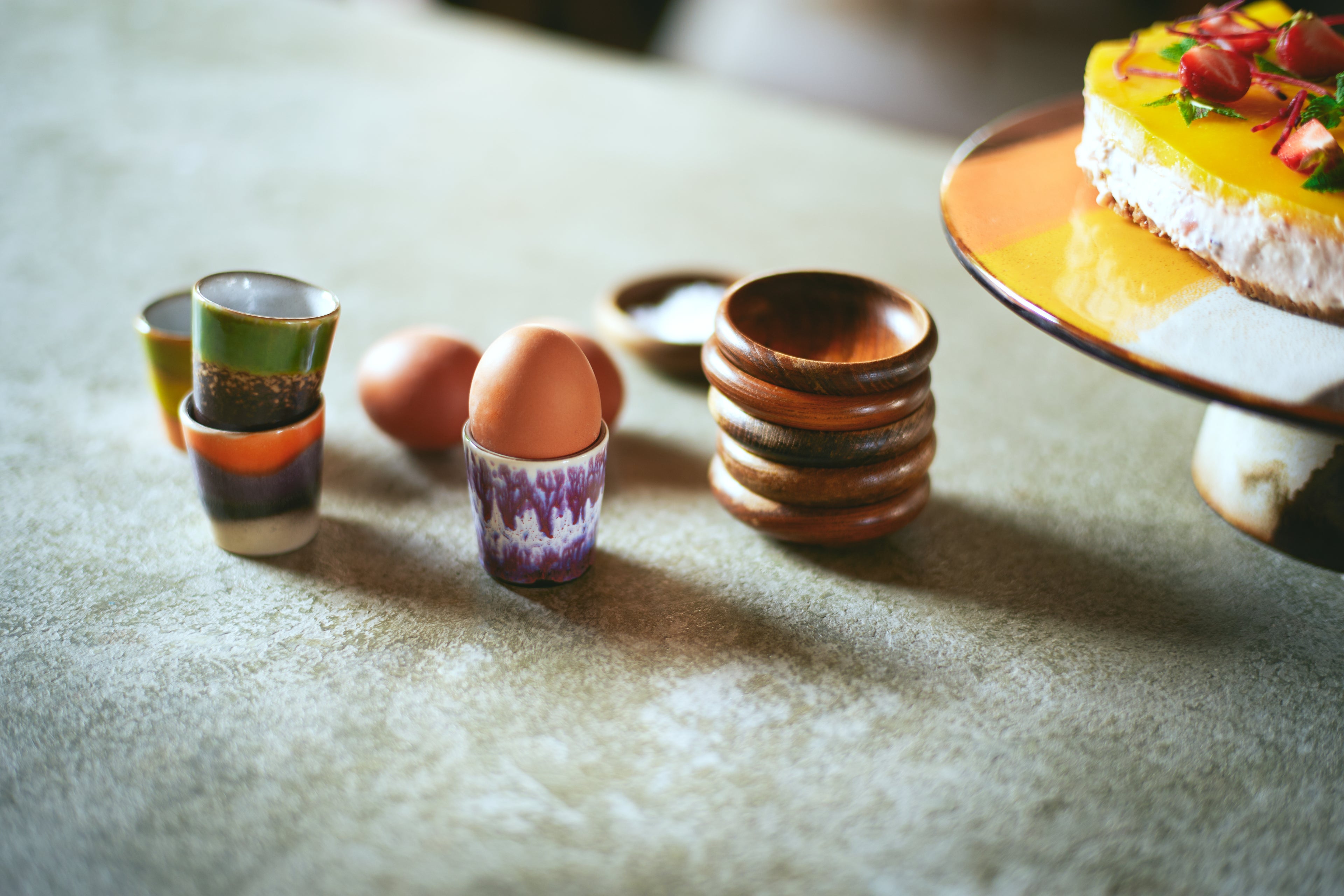 70s Egg Cups Island Set Of 4