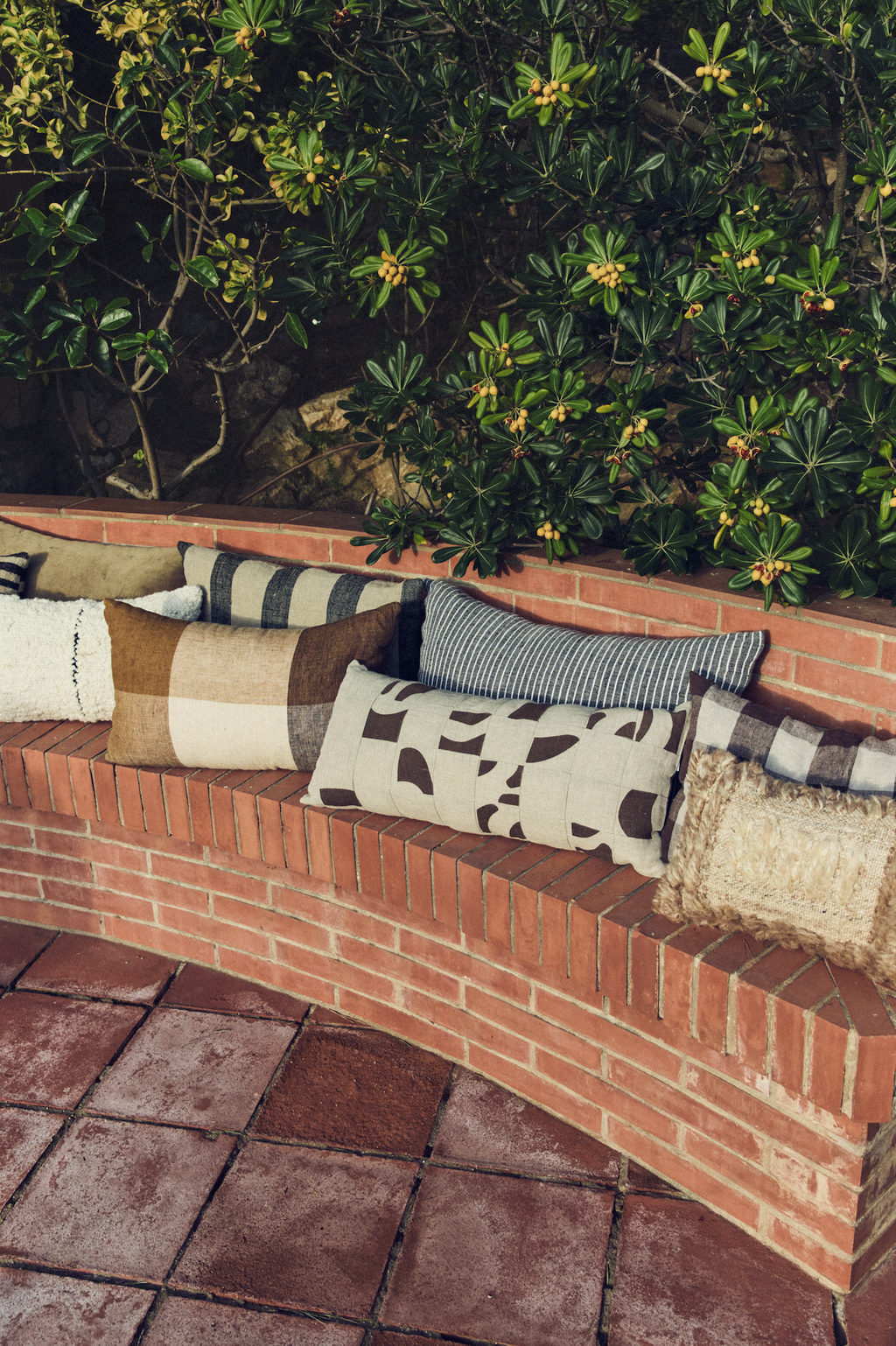 Patched Kussen Naturel