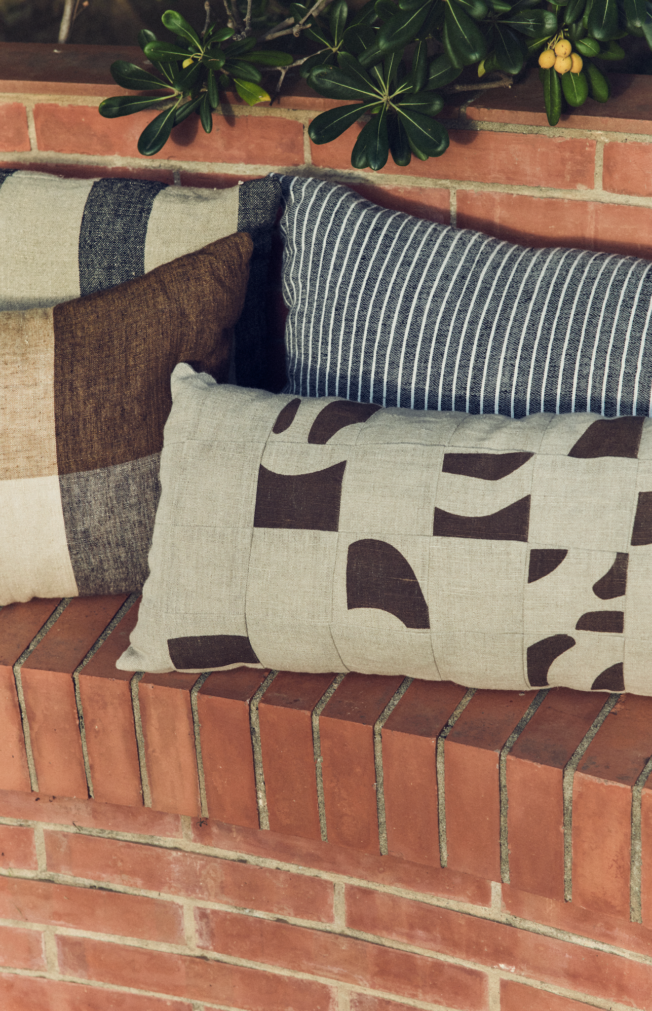 Patched Kussen Naturel