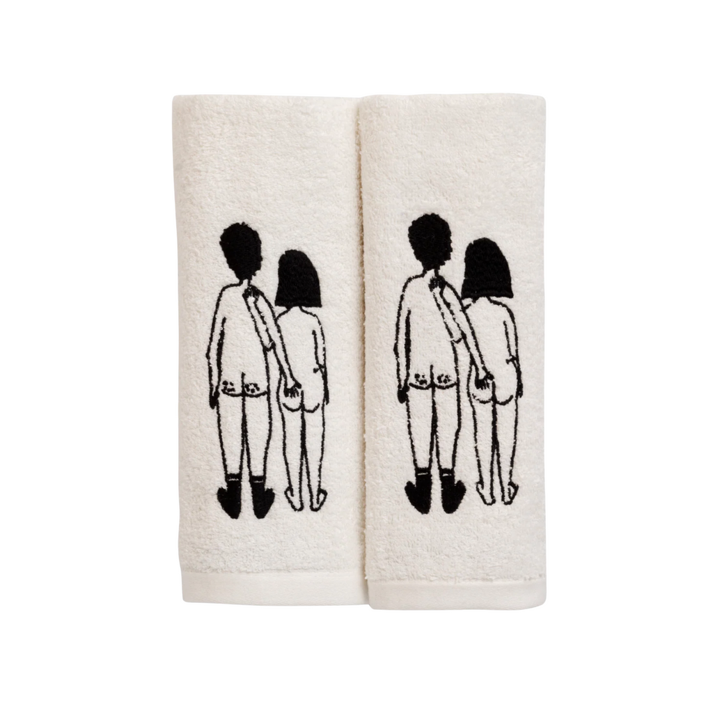 Gastendoek Naked Couple Back Set 2