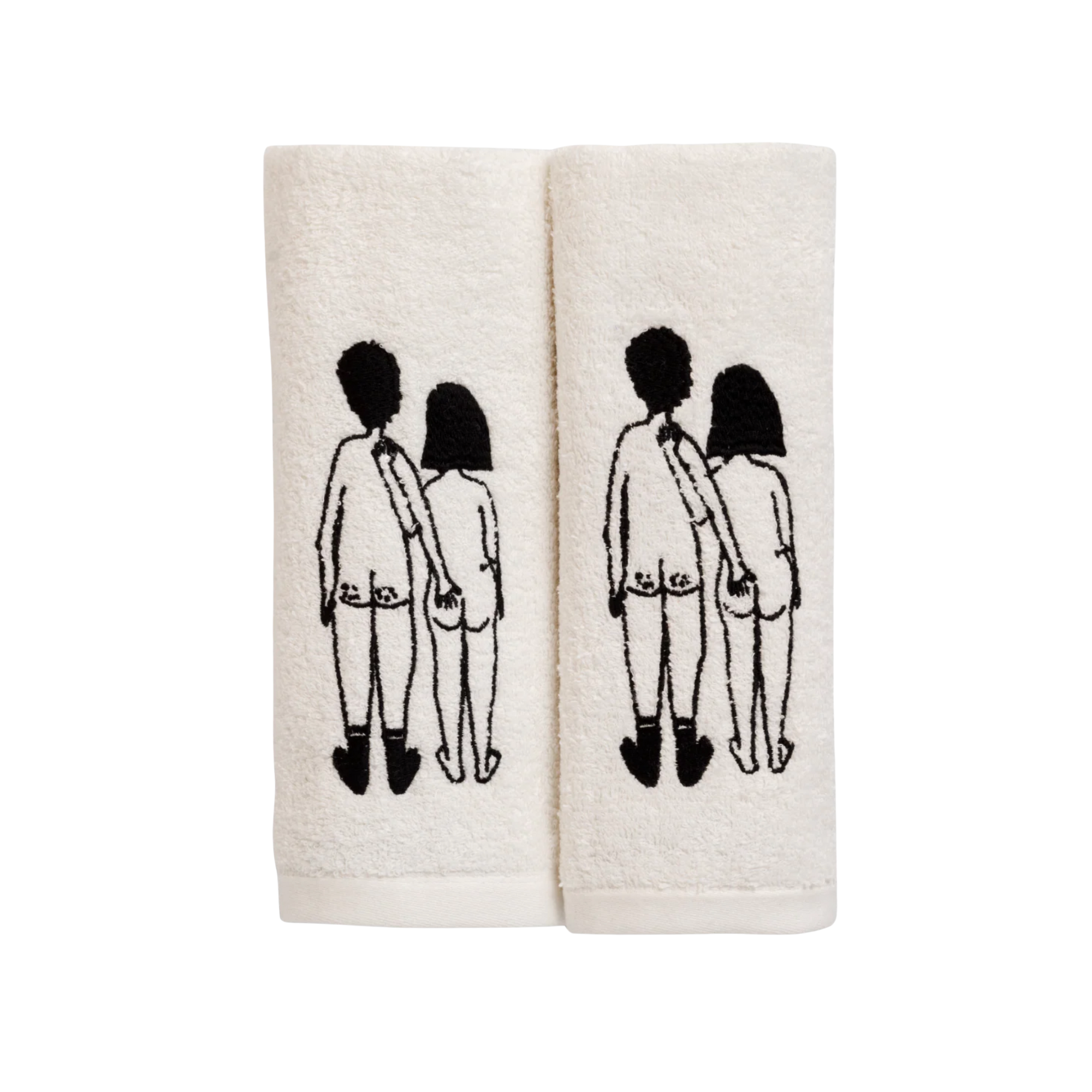 Gastendoek Naked Couple Back Set 2
