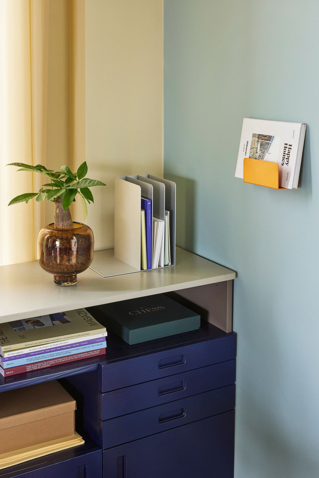 Clutch Magazine Houder Oranje