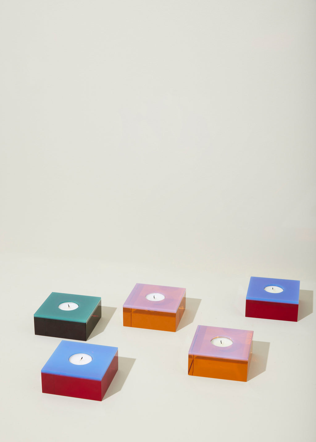 Flux Theelichthouder Roze/Oranje