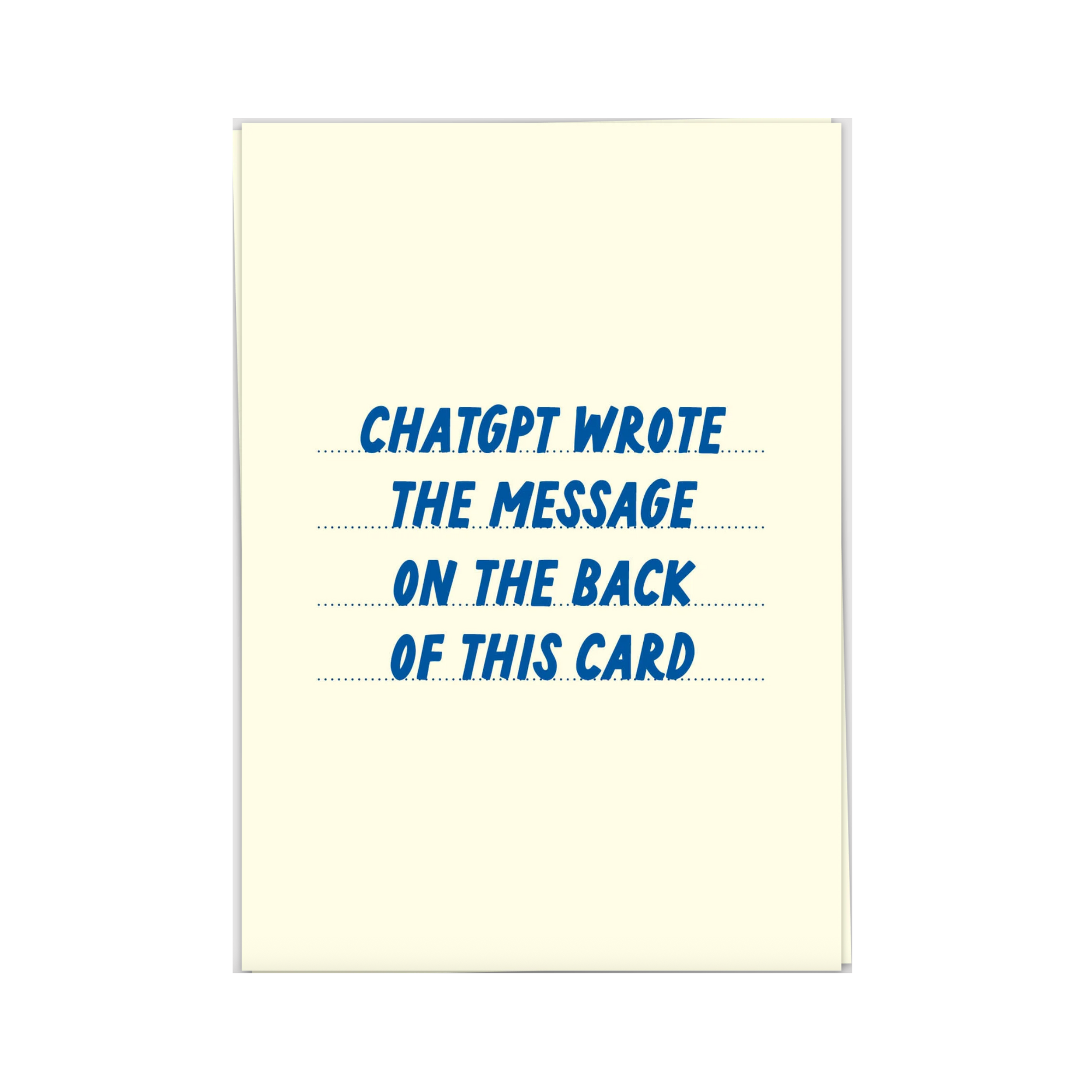 Chatgpt Message Wenskaart