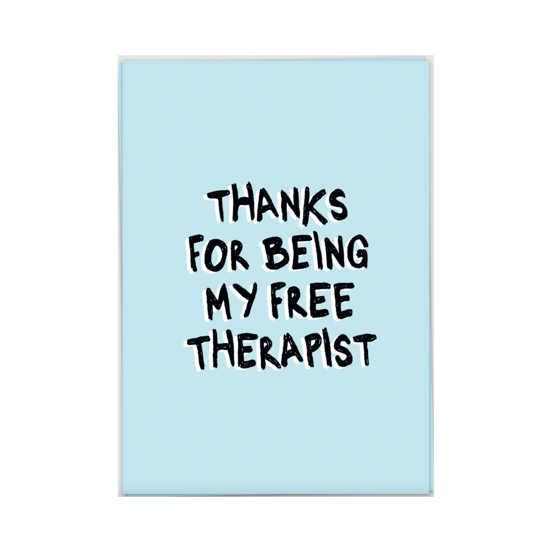 Free Therapist Wenskaart