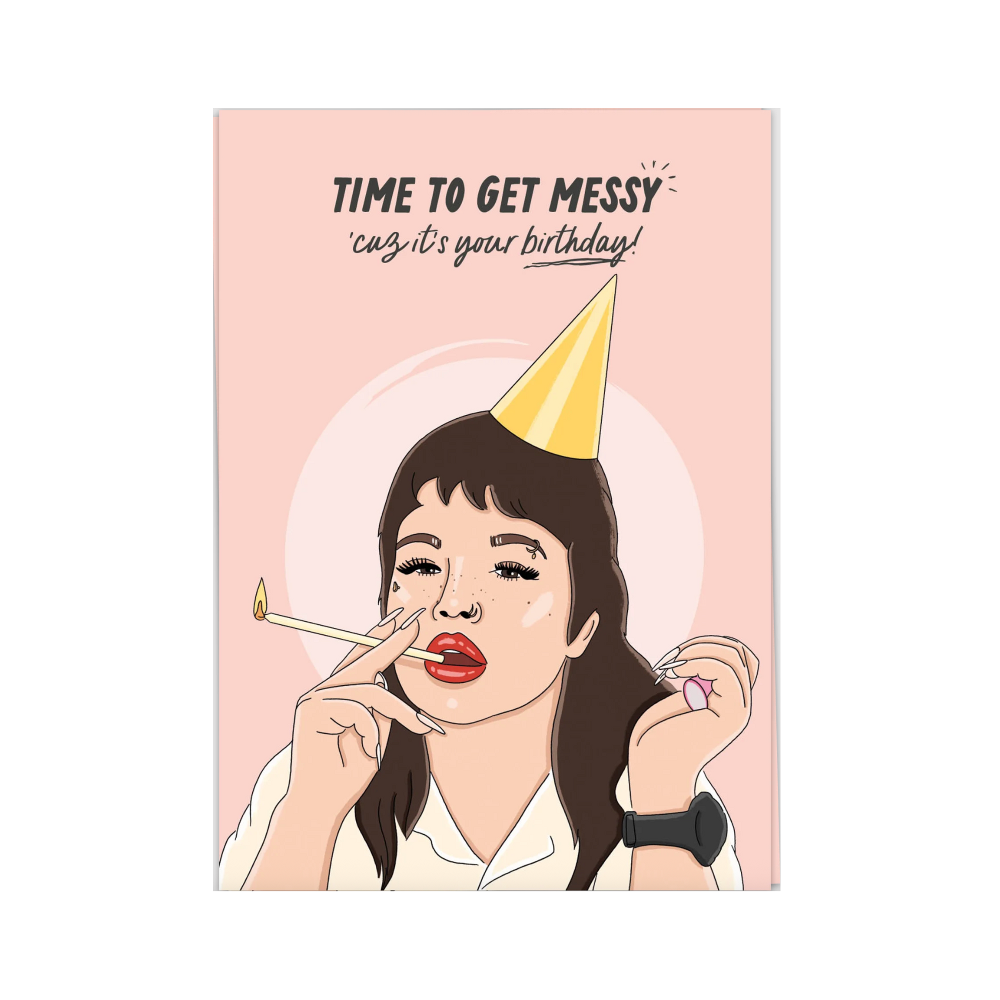 Messy Birthday Wenskaart