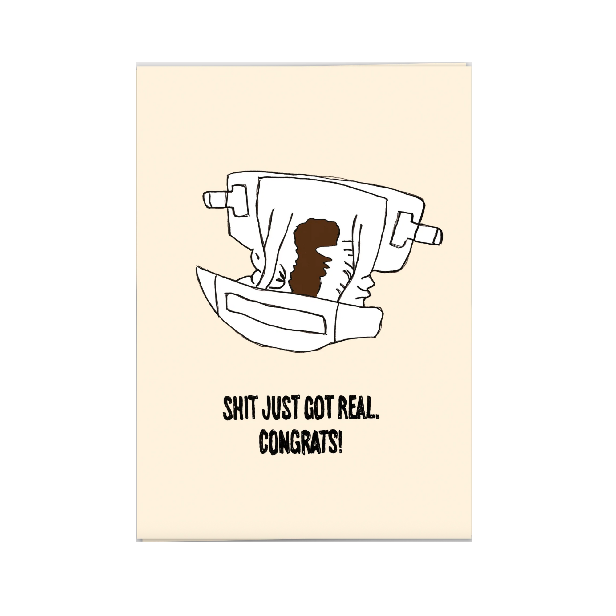 Shit Got Real Wenskaart