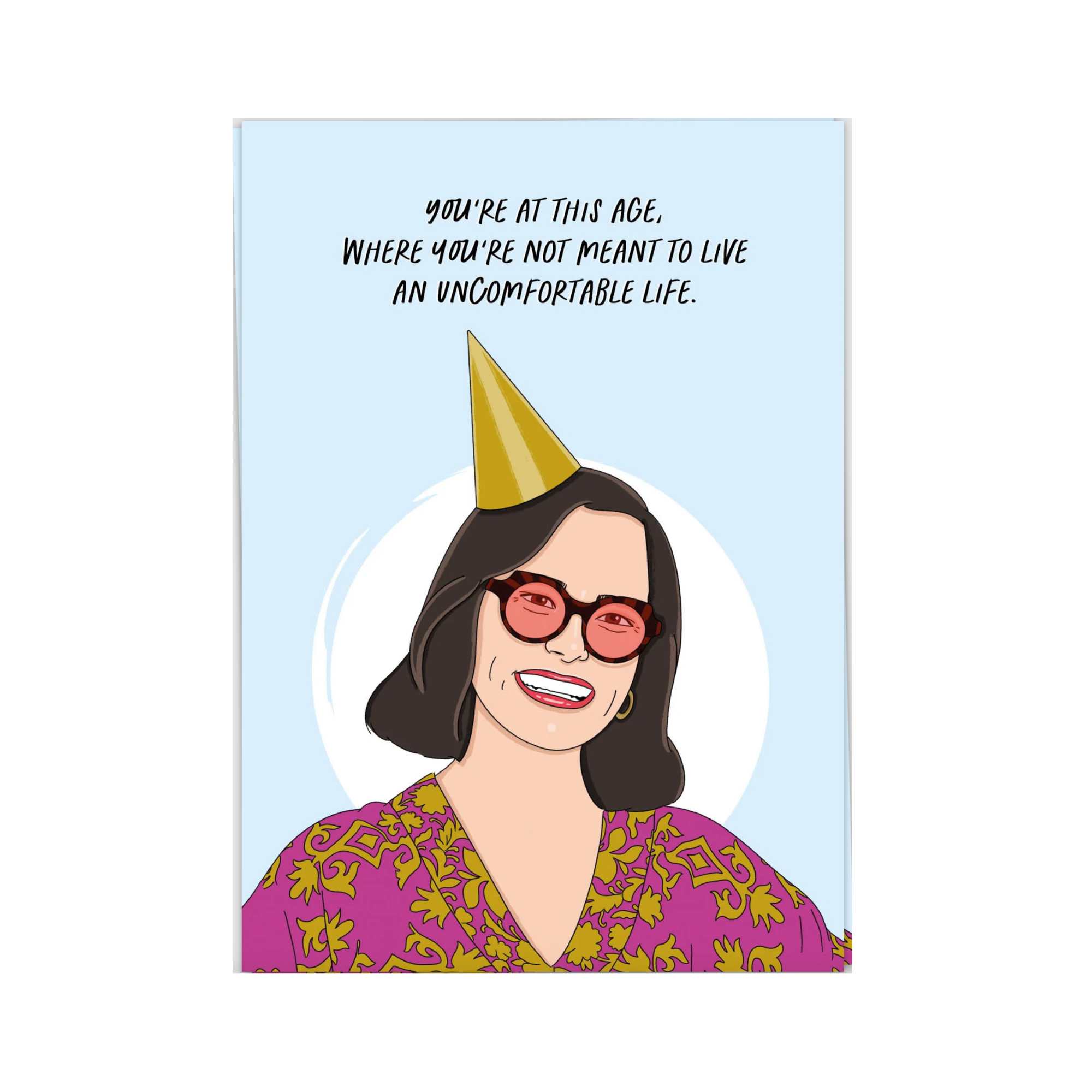 Uncomfortable Life Wenskaart