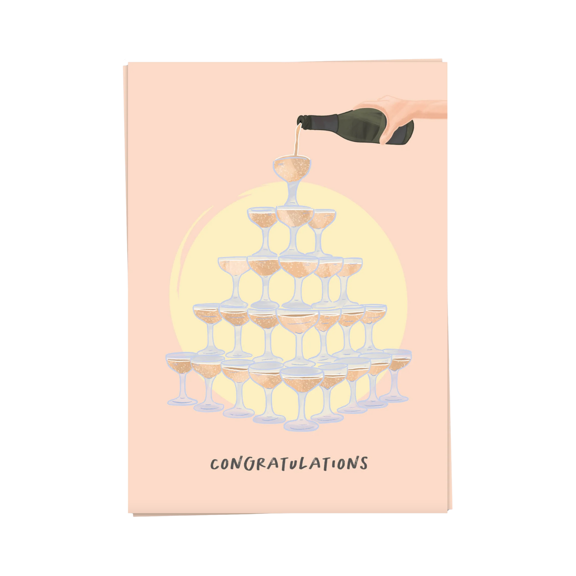 Champagne Tower Wenskaart