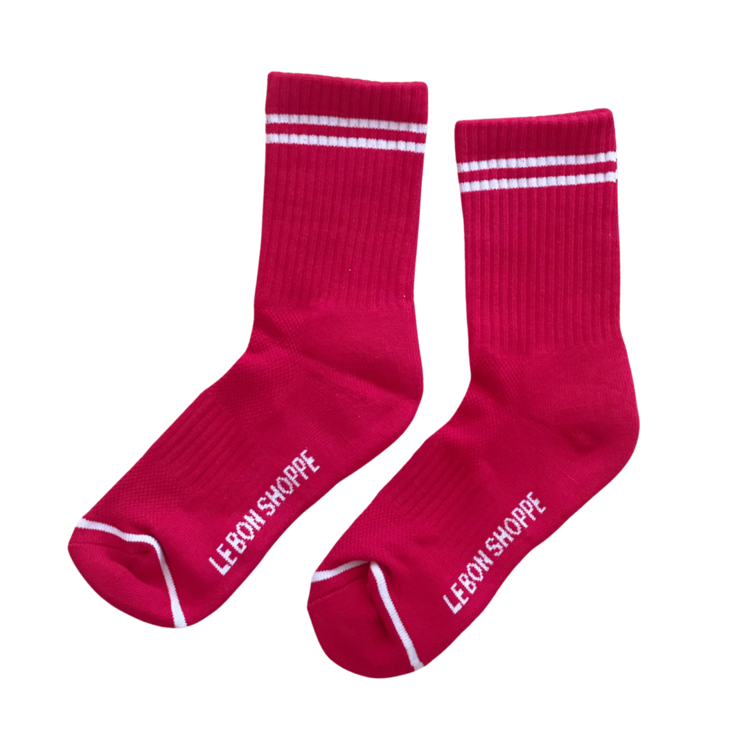 Boyfriend Socks Red