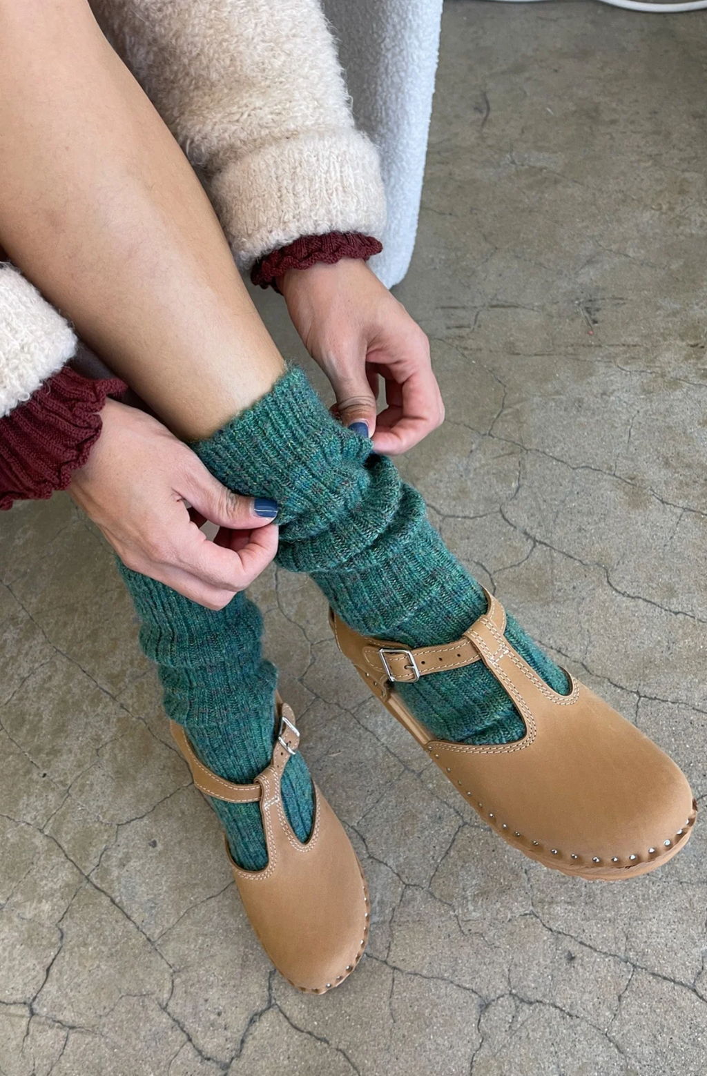 Margot Socks Emerald