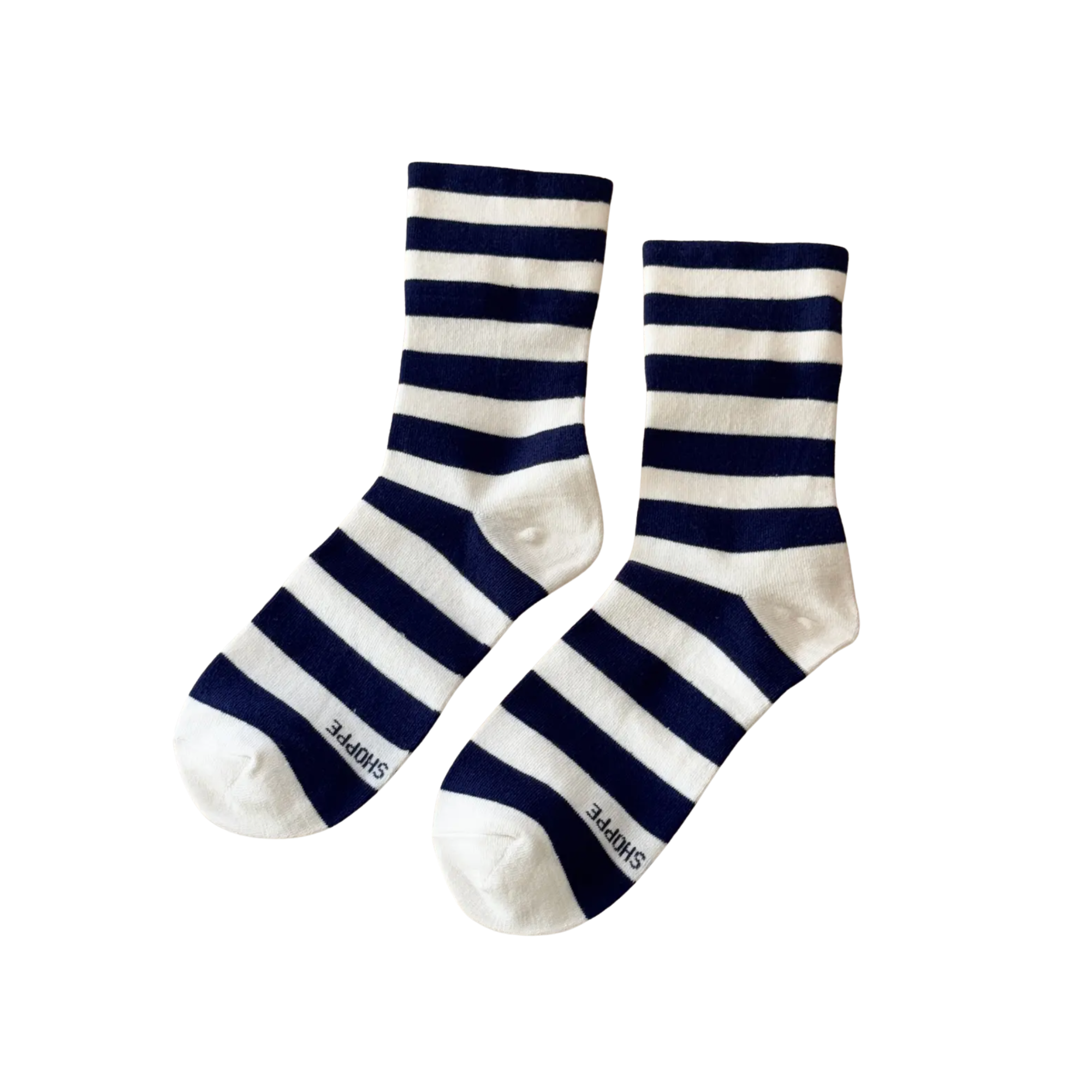 Wally Socks Navy Stripe