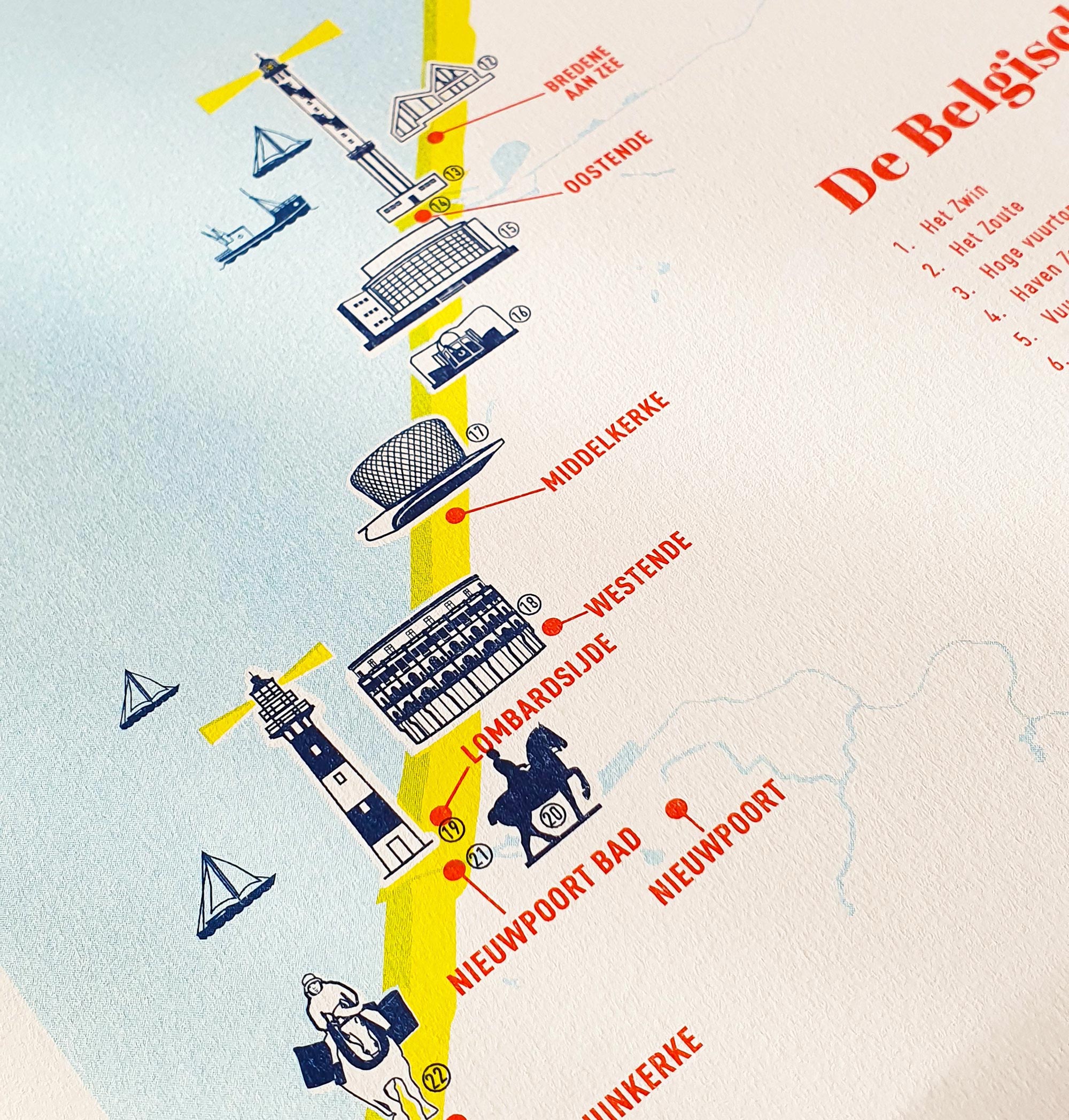 De Belgische Kust Poster