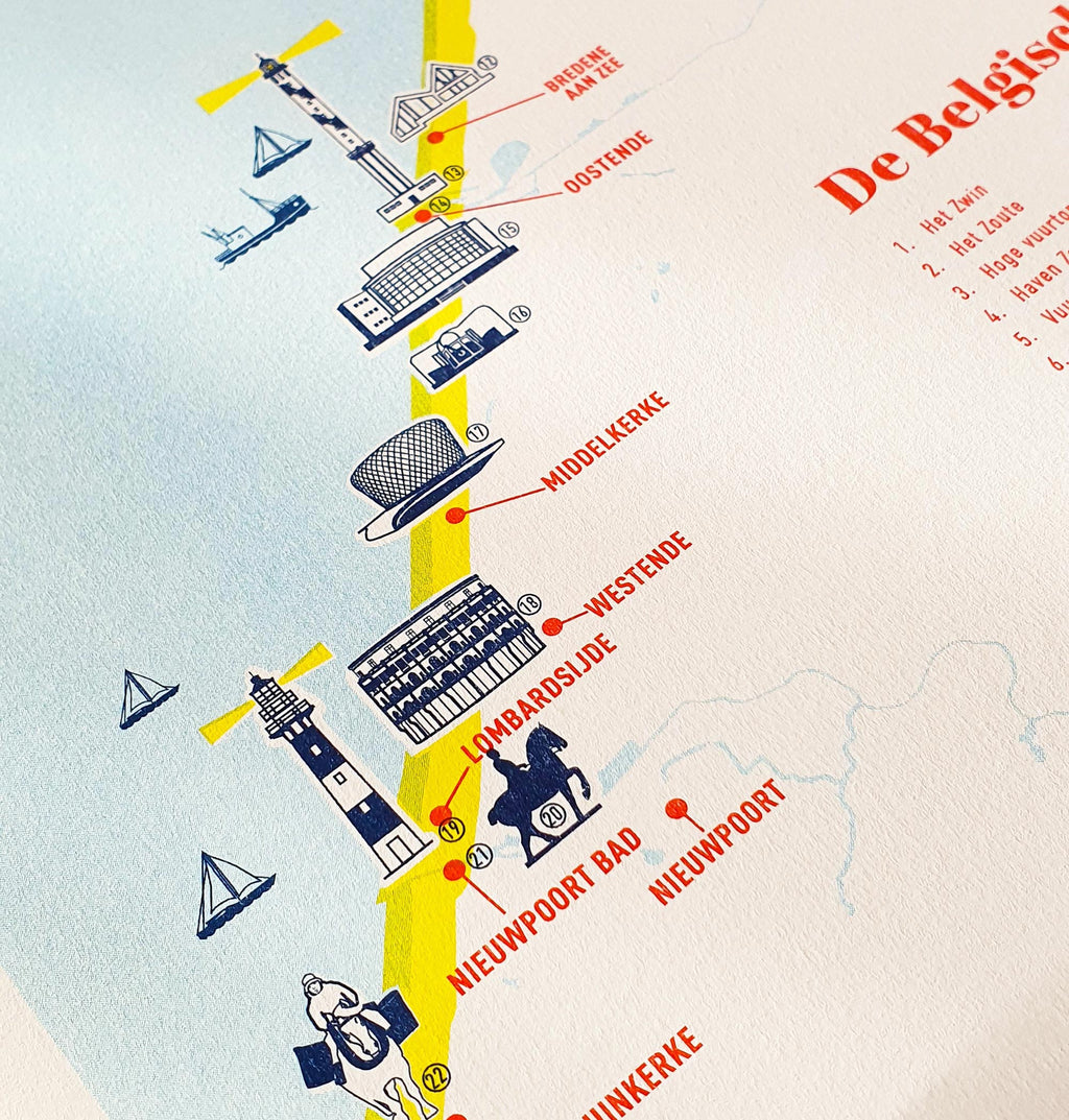 De Belgische Kust Poster