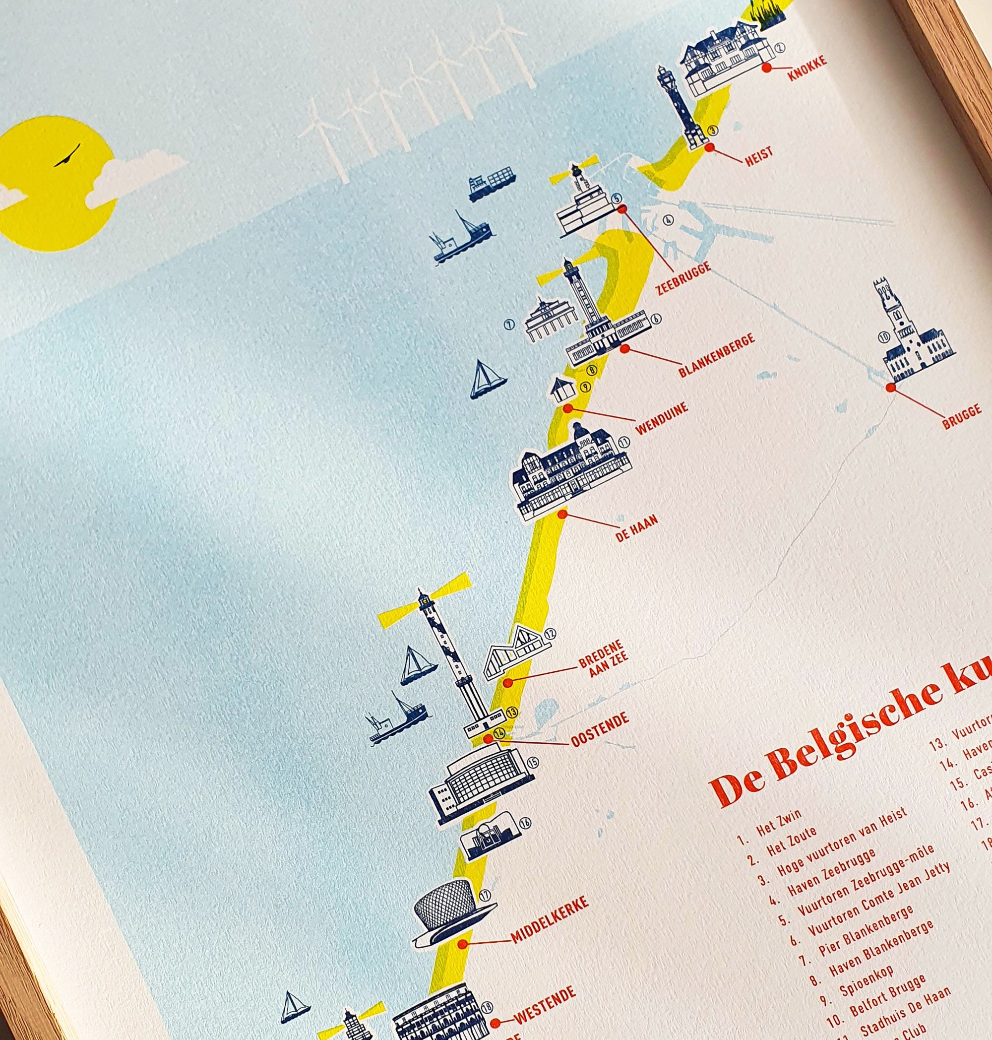 De Belgische Kust Poster