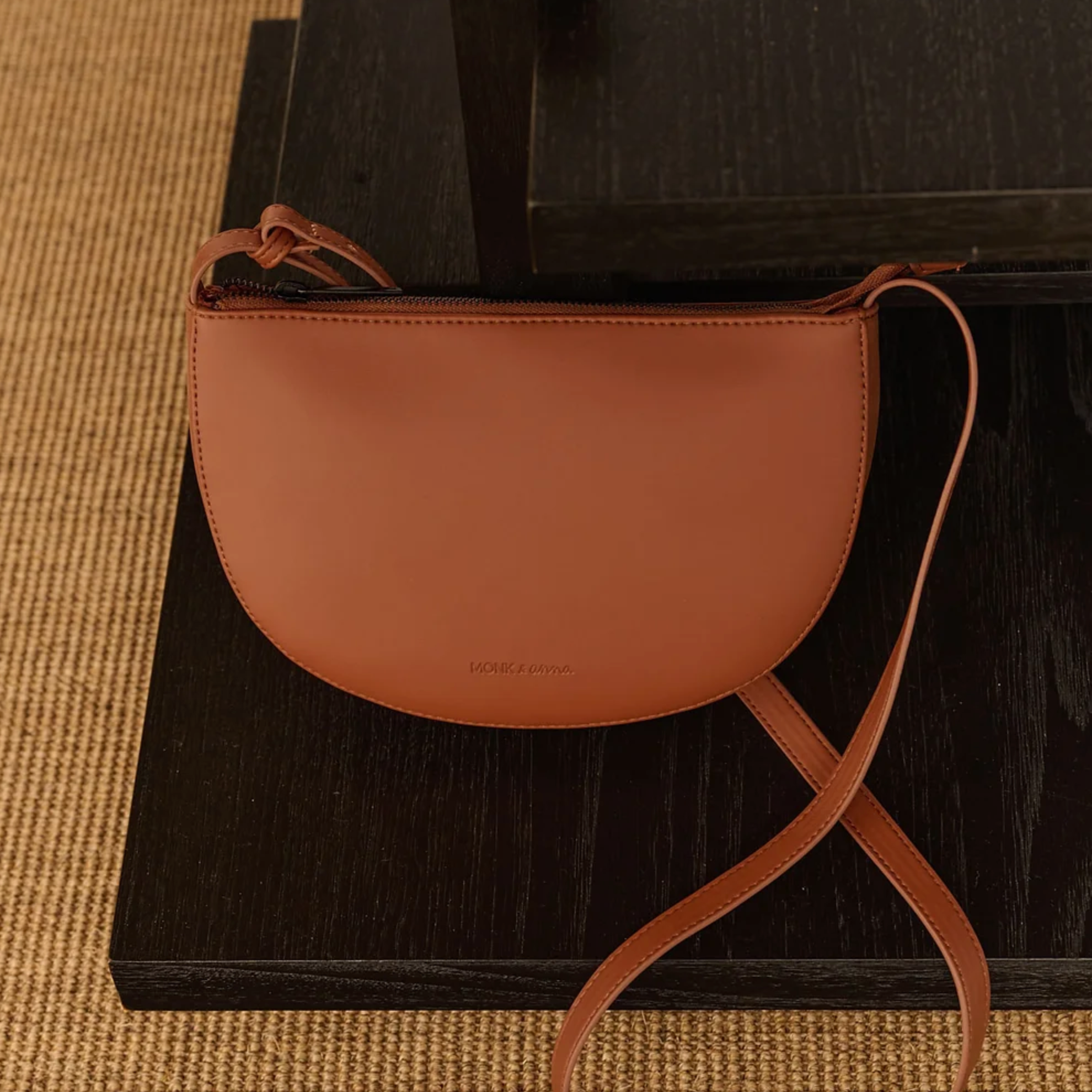 Farou Half Moon Bag Carnelian