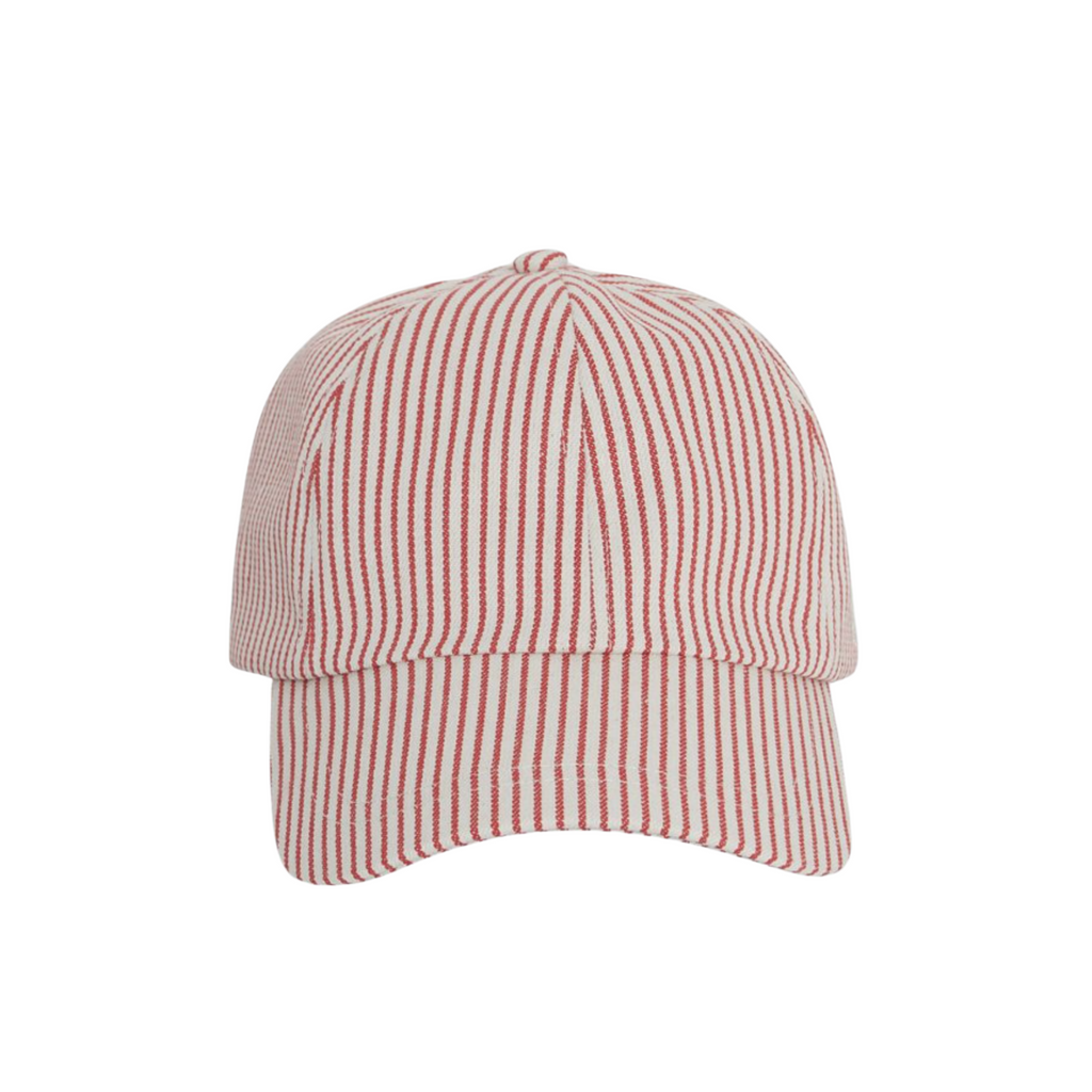 Rhianne Cap Stripe Flame Scarlet