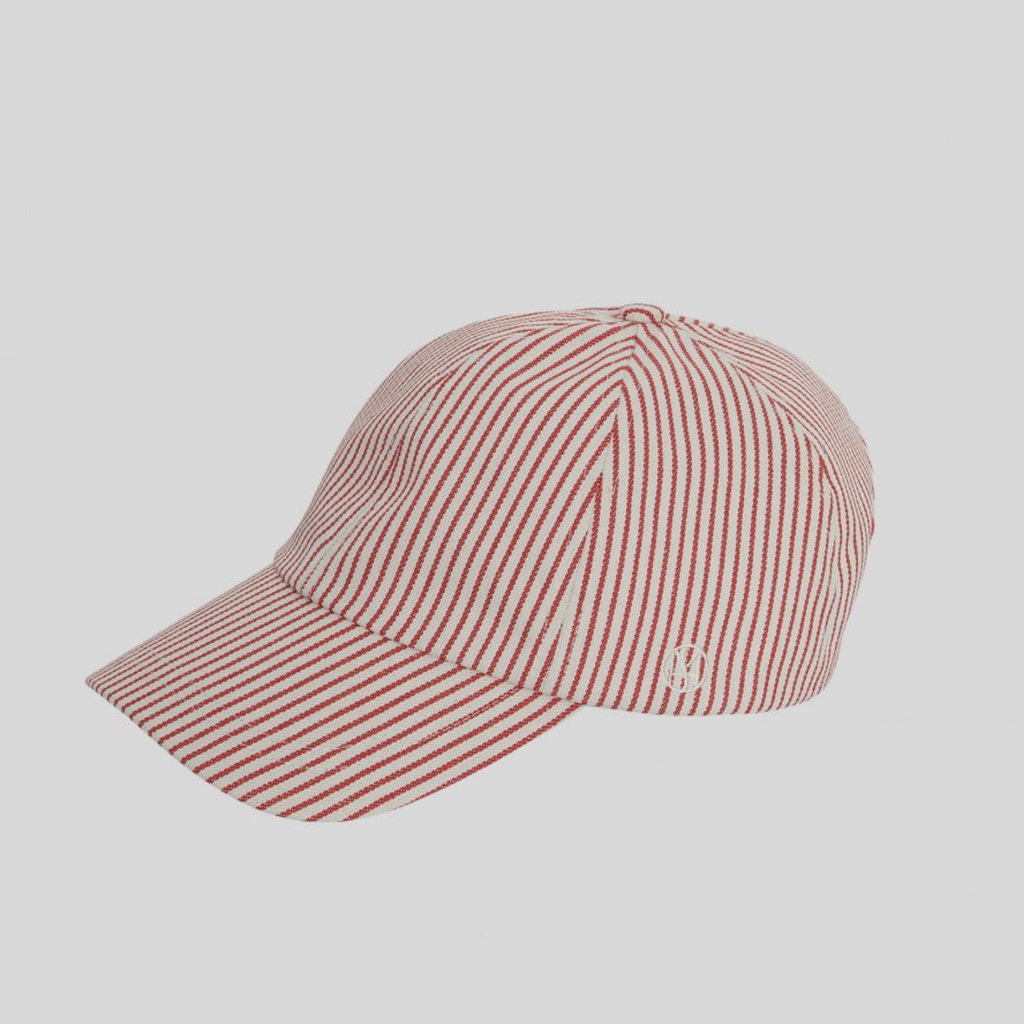 Rhianne Cap Stripe Flame Scarlet