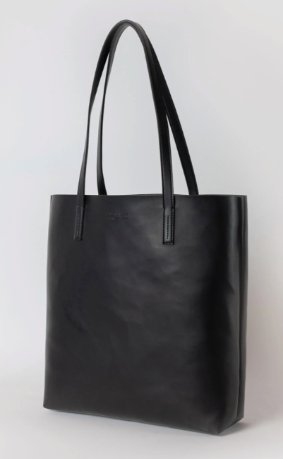Georgia Black Apple Leather