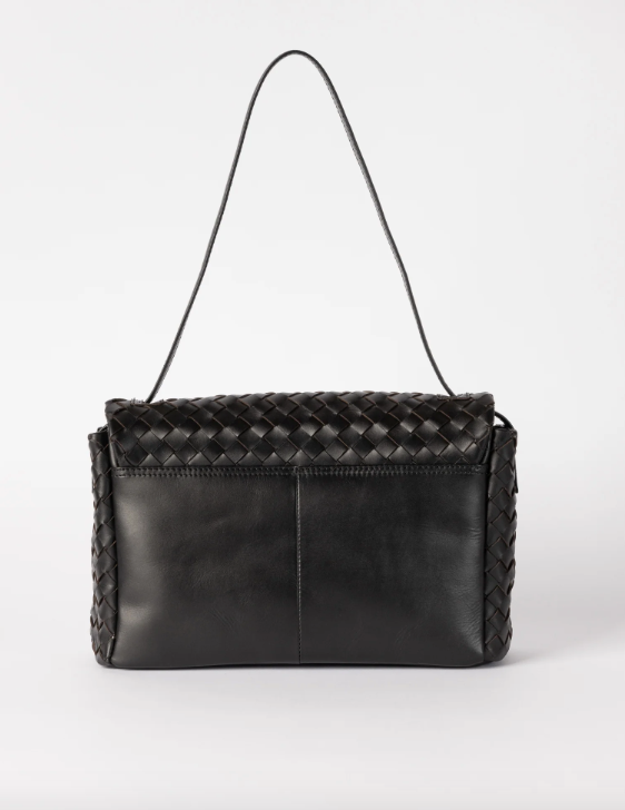 Kenzie Black Woven Classic Leather